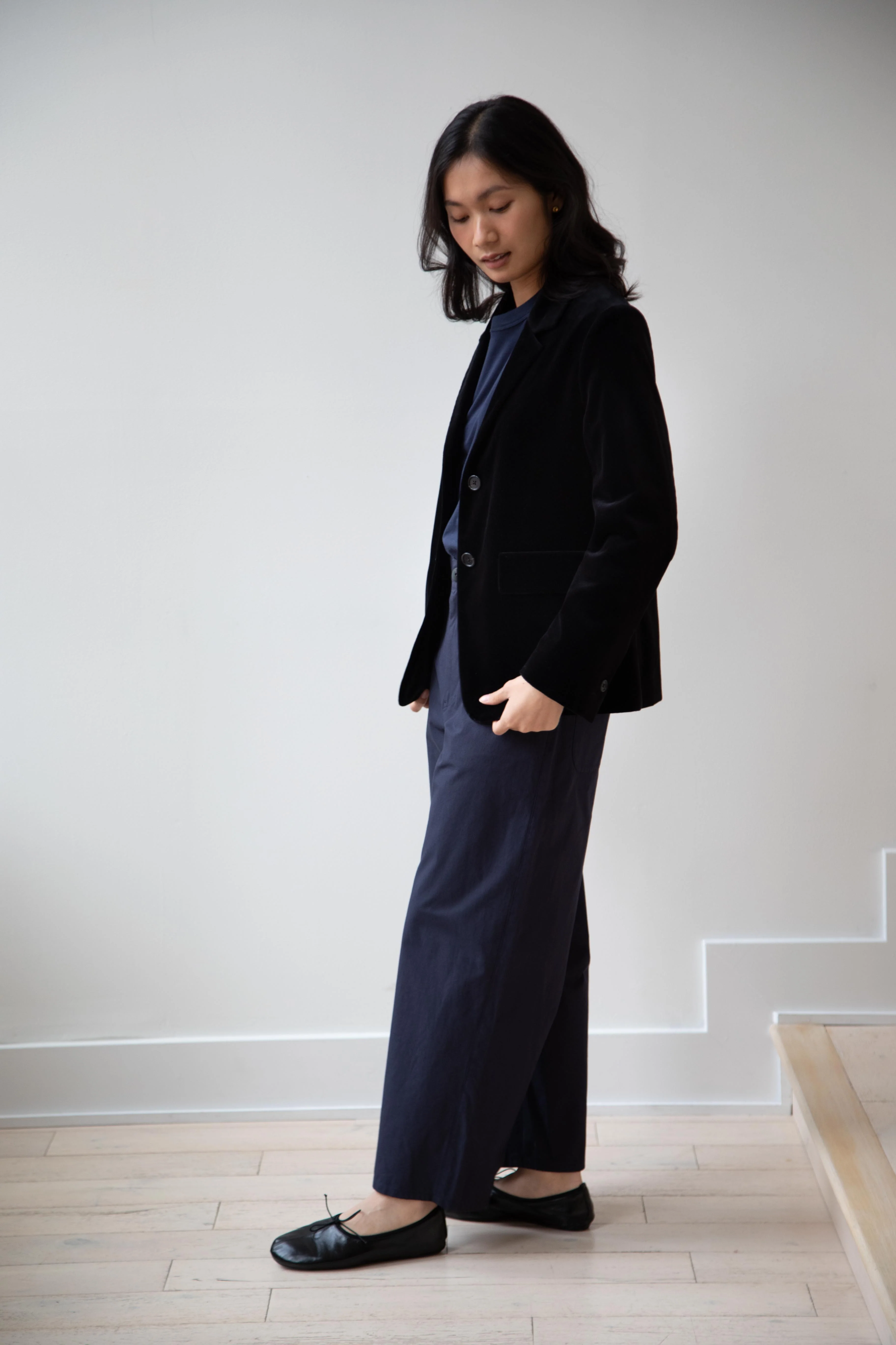 Margaret Howell | Velvet Blazer in Black - Image 4