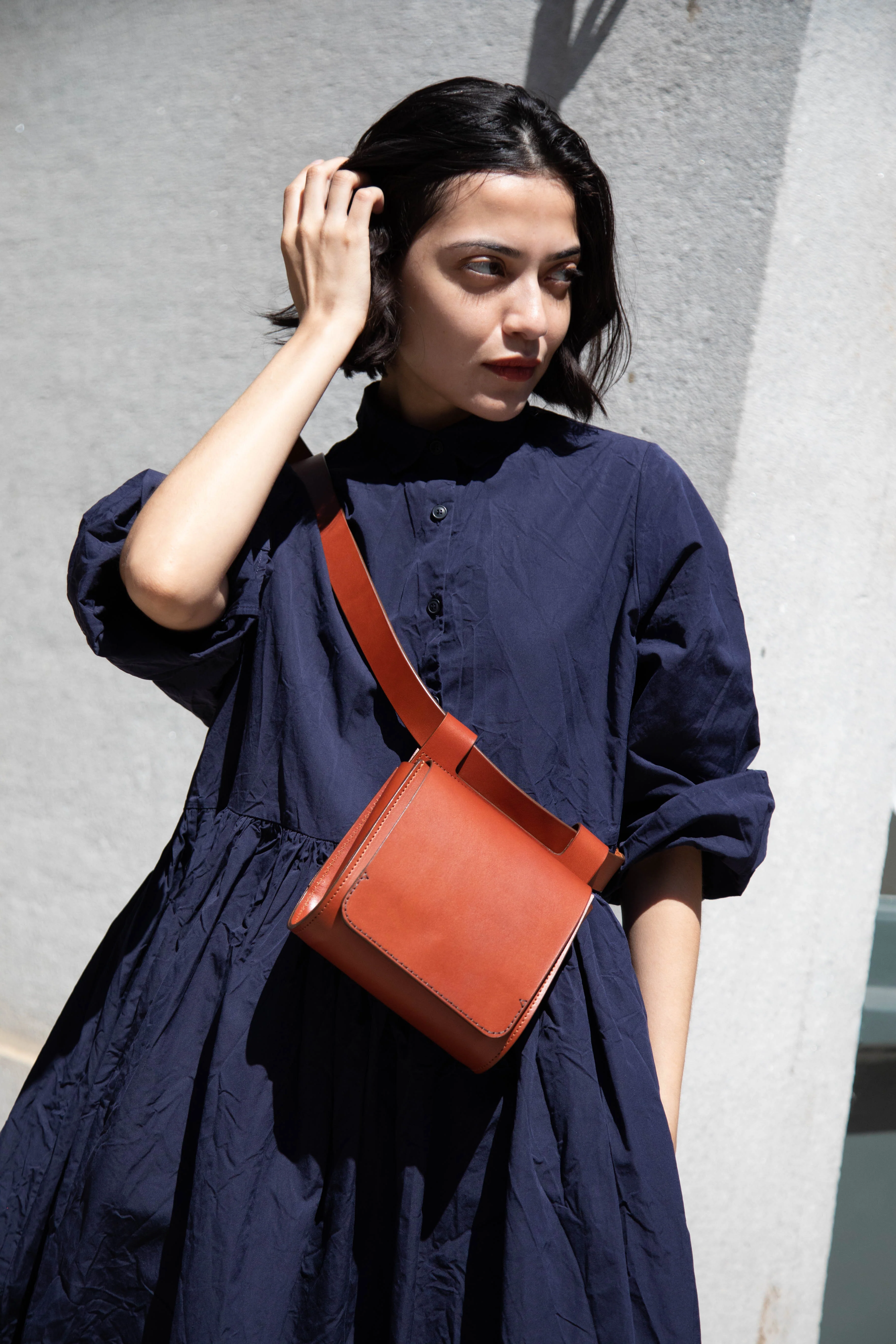 Melete | Reverie Field Bag in Chestnut - Image 13