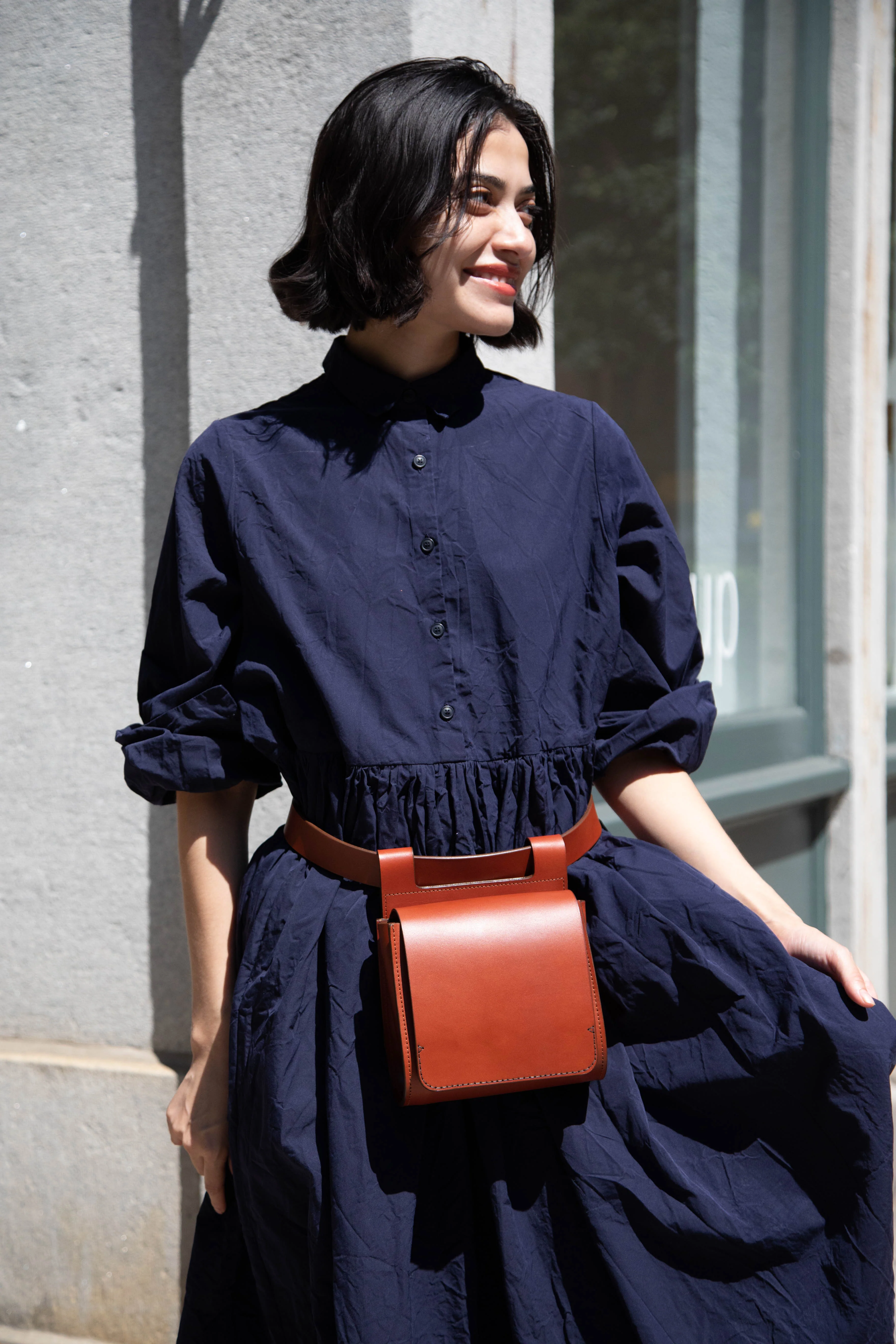 Melete | Reverie Field Bag in Chestnut - Image 48