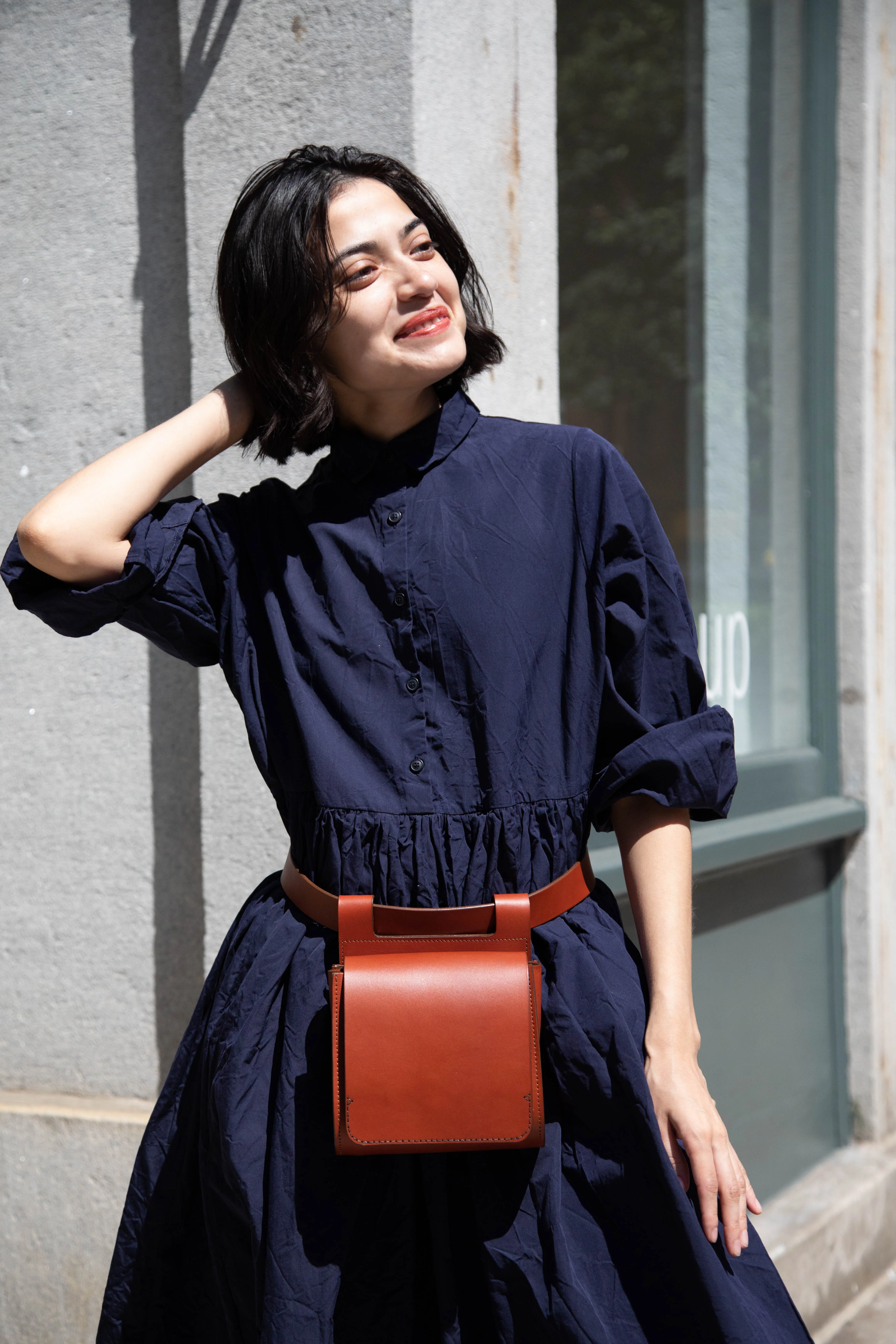 Melete | Reverie Field Bag in Chestnut - Image 49