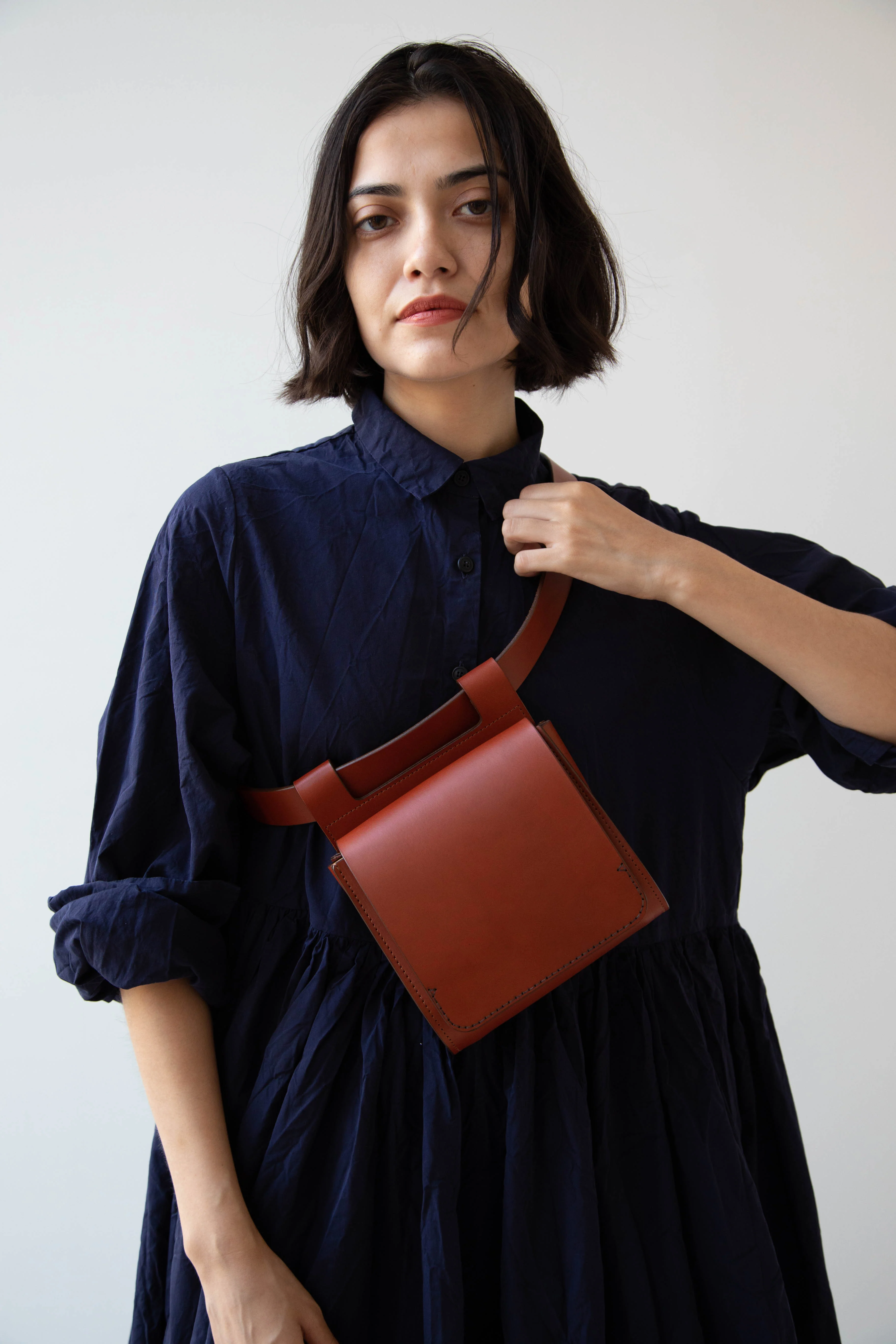 Melete | Reverie Field Bag in Chestnut - Image 6