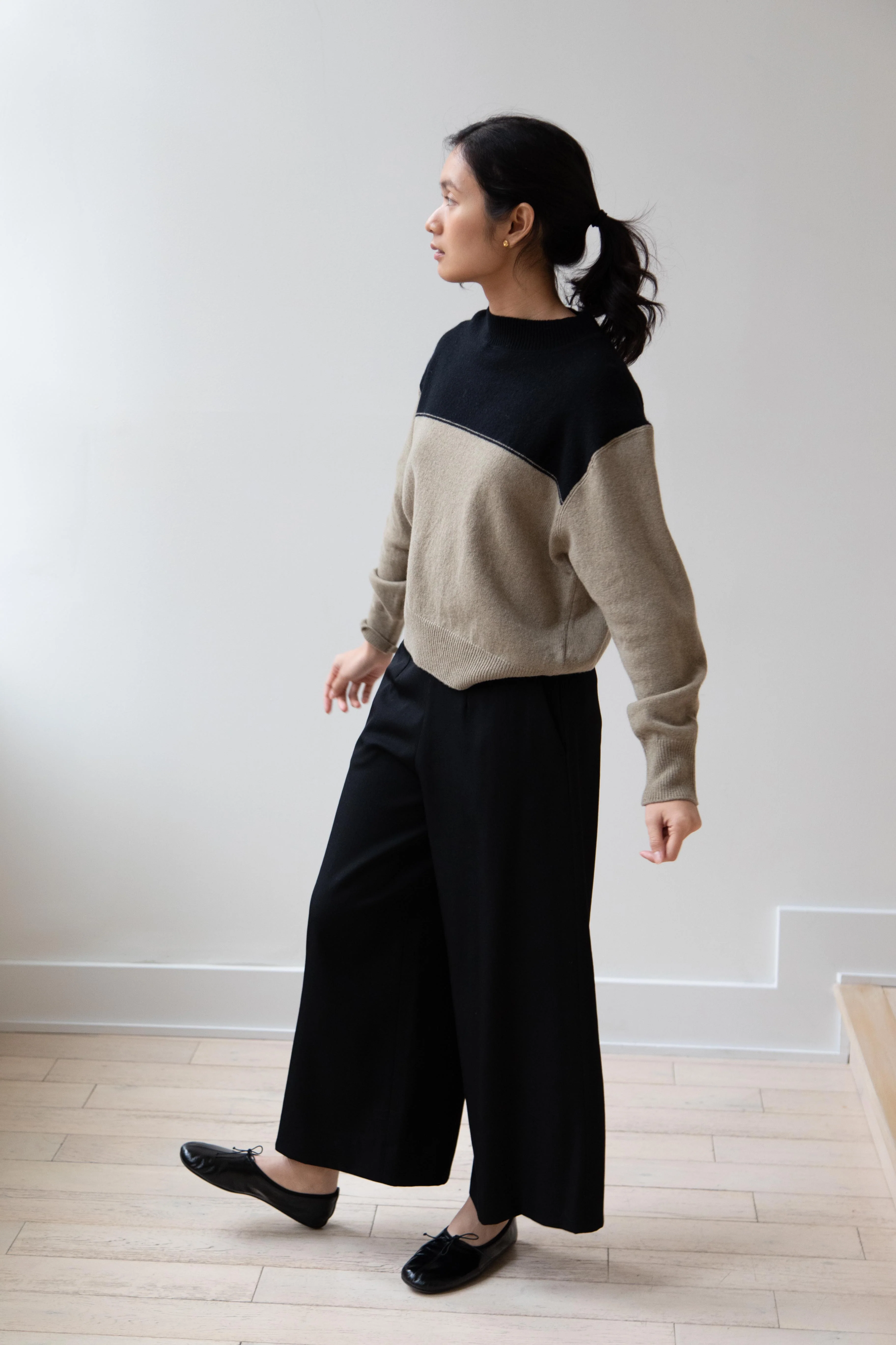 MHL | Colorblock Sweater in Black & Linen - Image 19