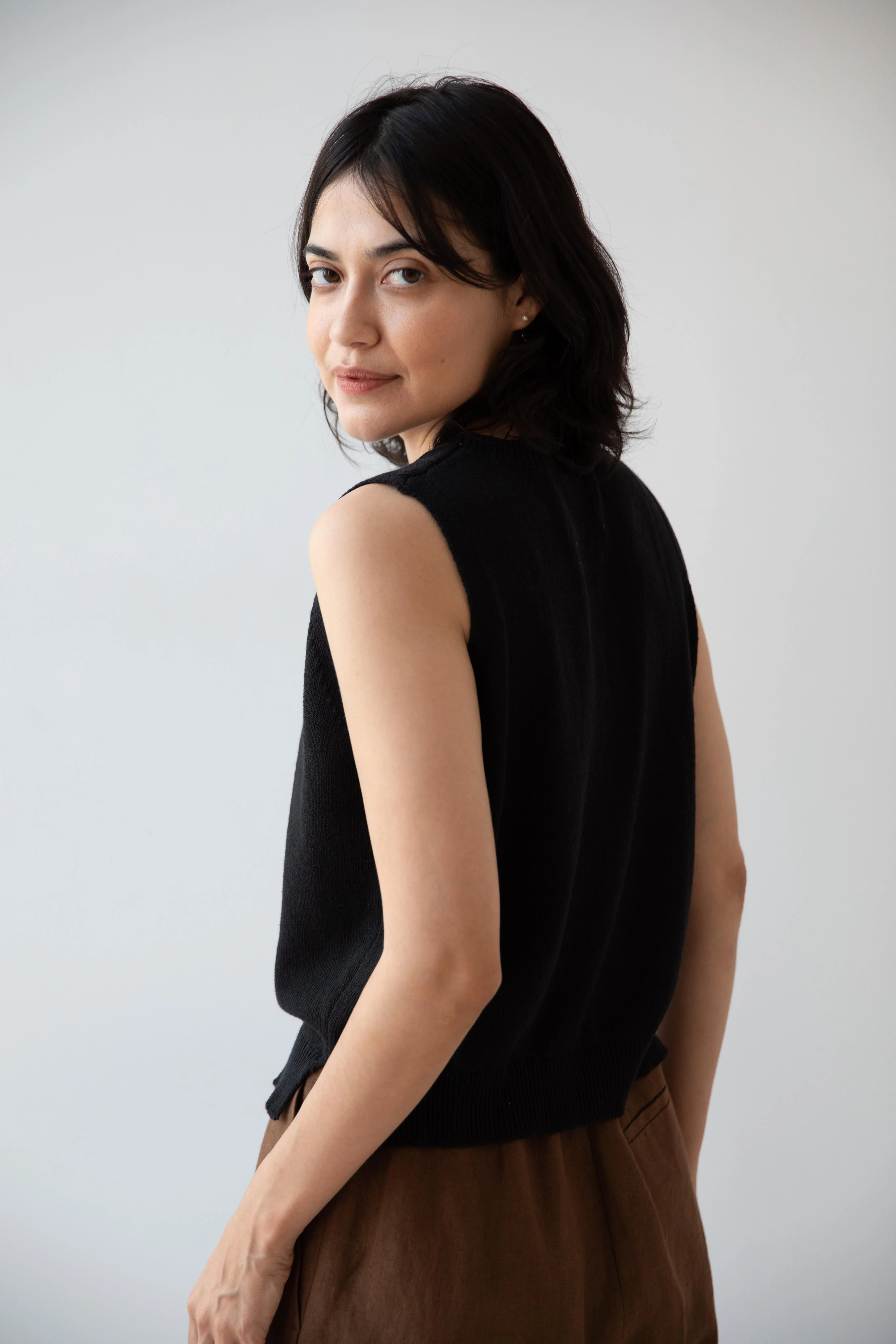 MHL | Knitted Tank Top in Off Black - Image 18