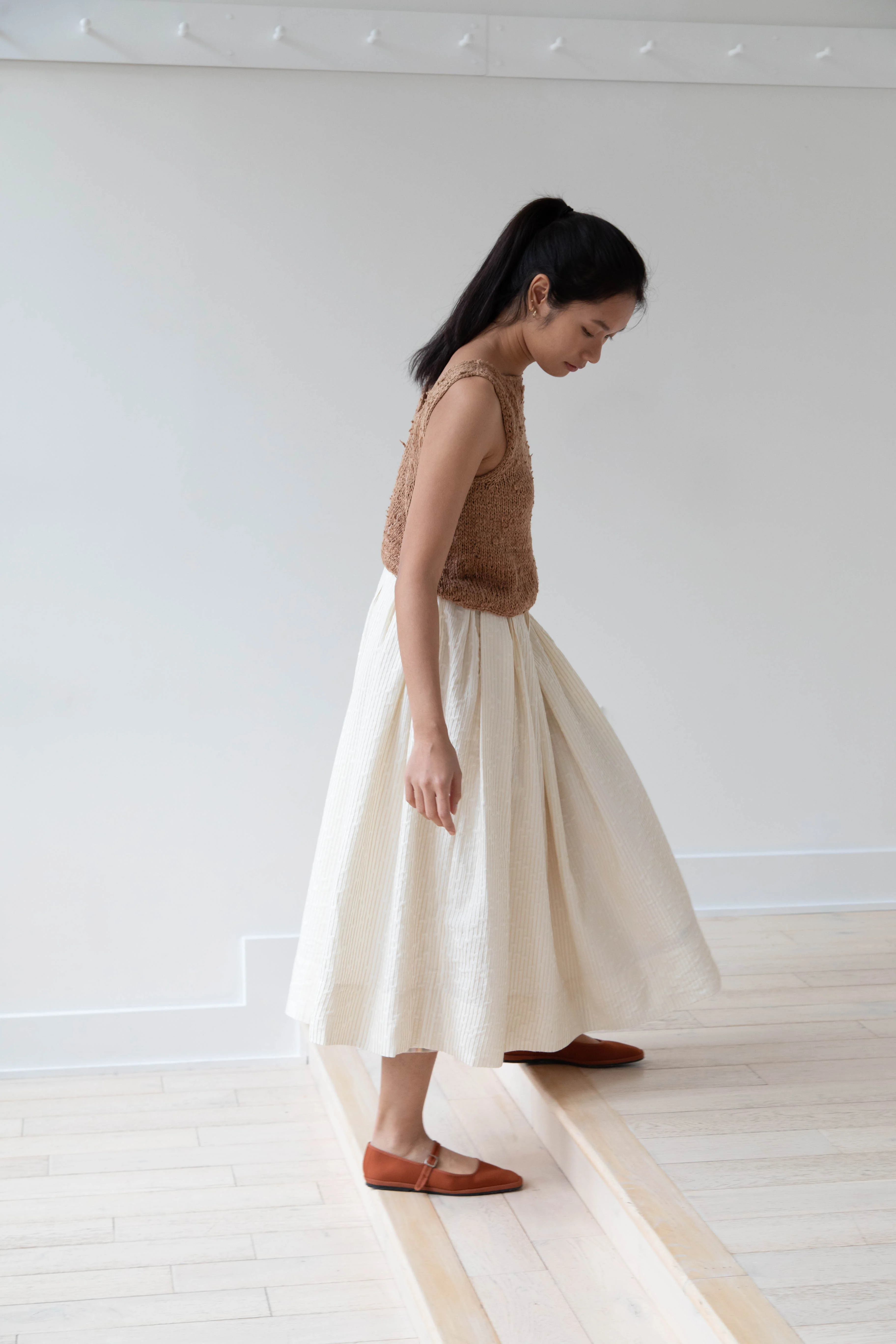 Nitto | Hand Knit Guache Vest in Caramel Silk - Image 14