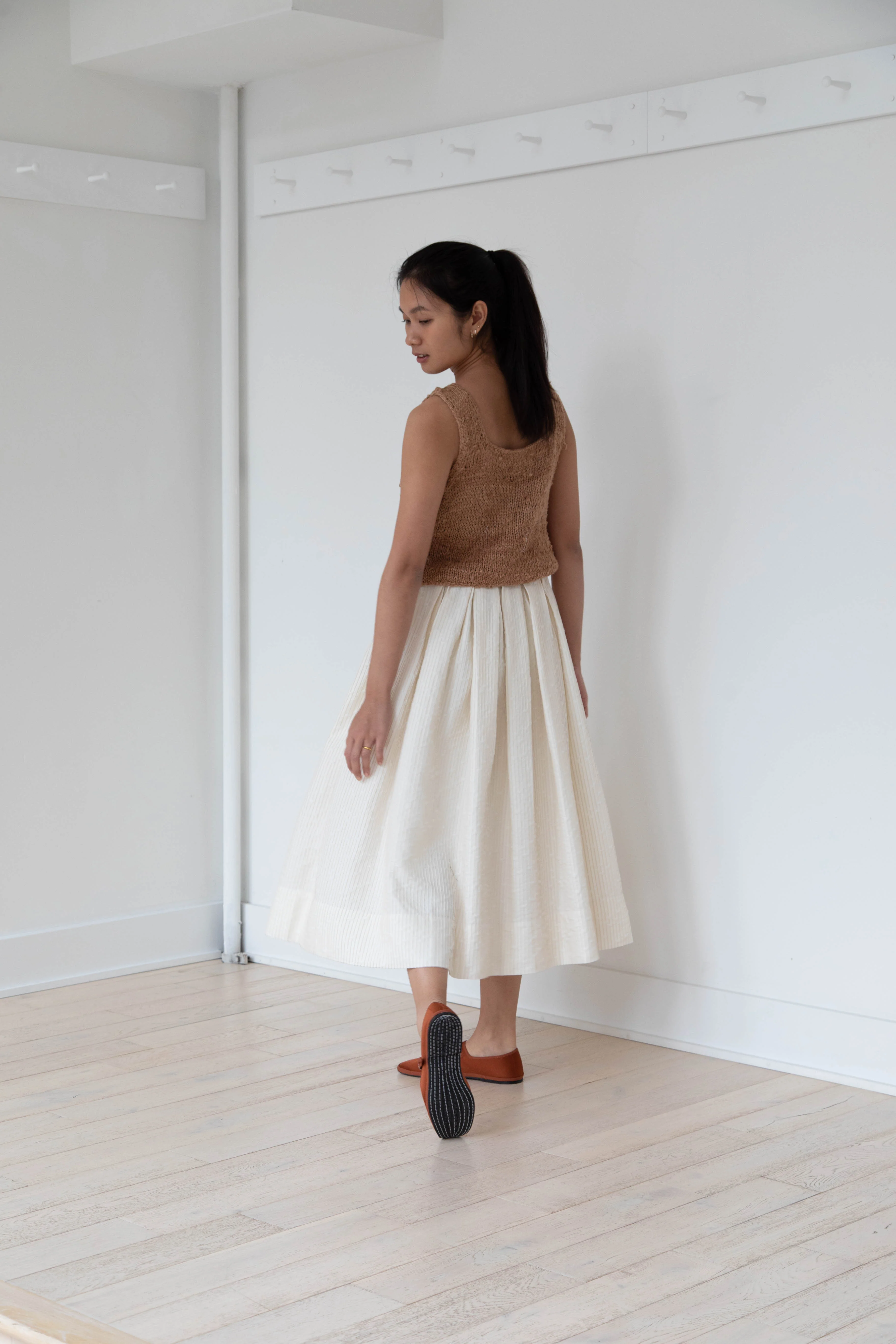 Nitto | Hand Knit Guache Vest in Caramel Silk - Image 17
