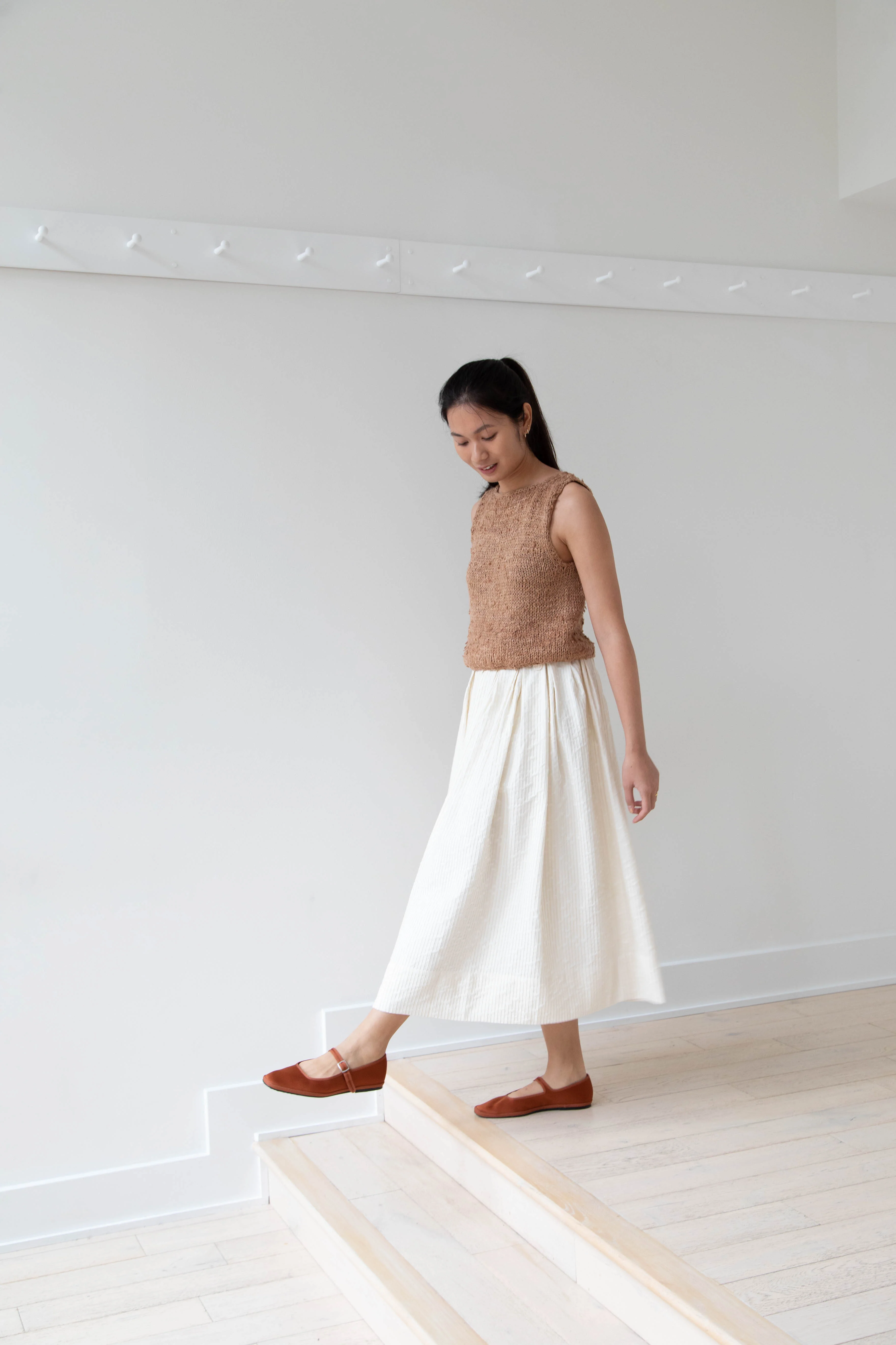 Nitto | Hand Knit Guache Vest in Caramel Silk - Image 24