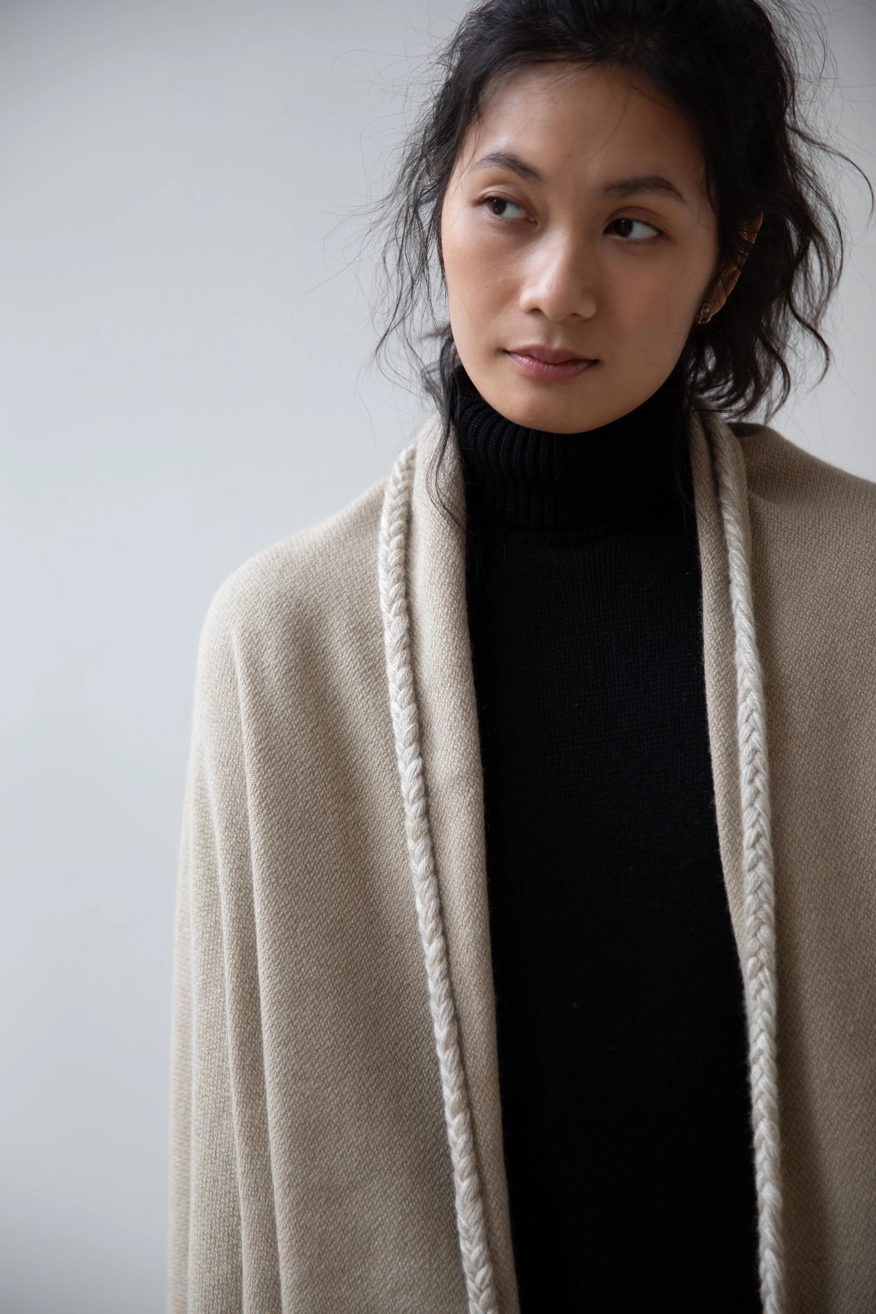 Norlha | Nomad Classic Braided Blanket in Golden Straw - Image 4