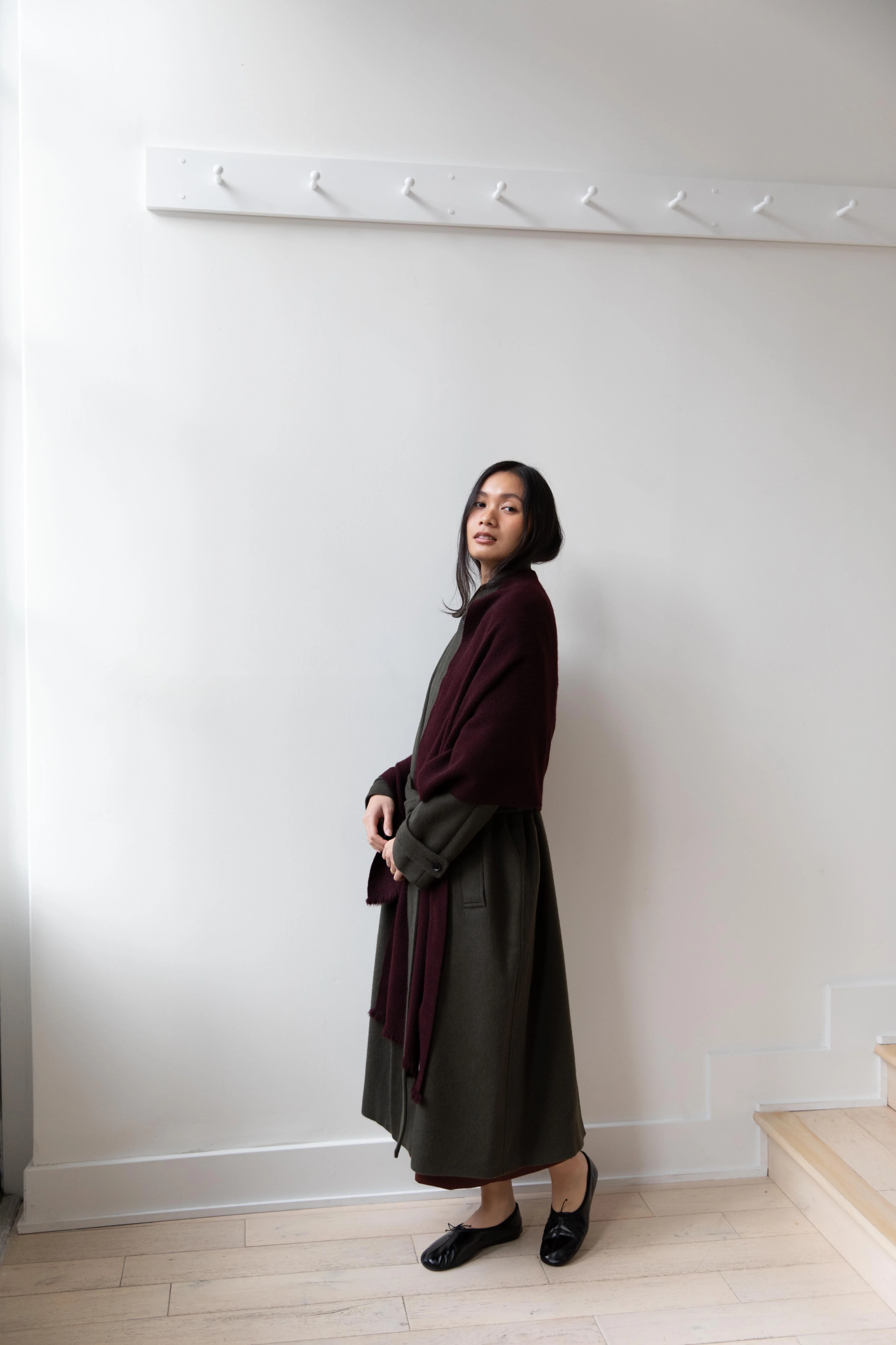 Norlha | Nomad Classic Scarf in Burgundy - Image 20