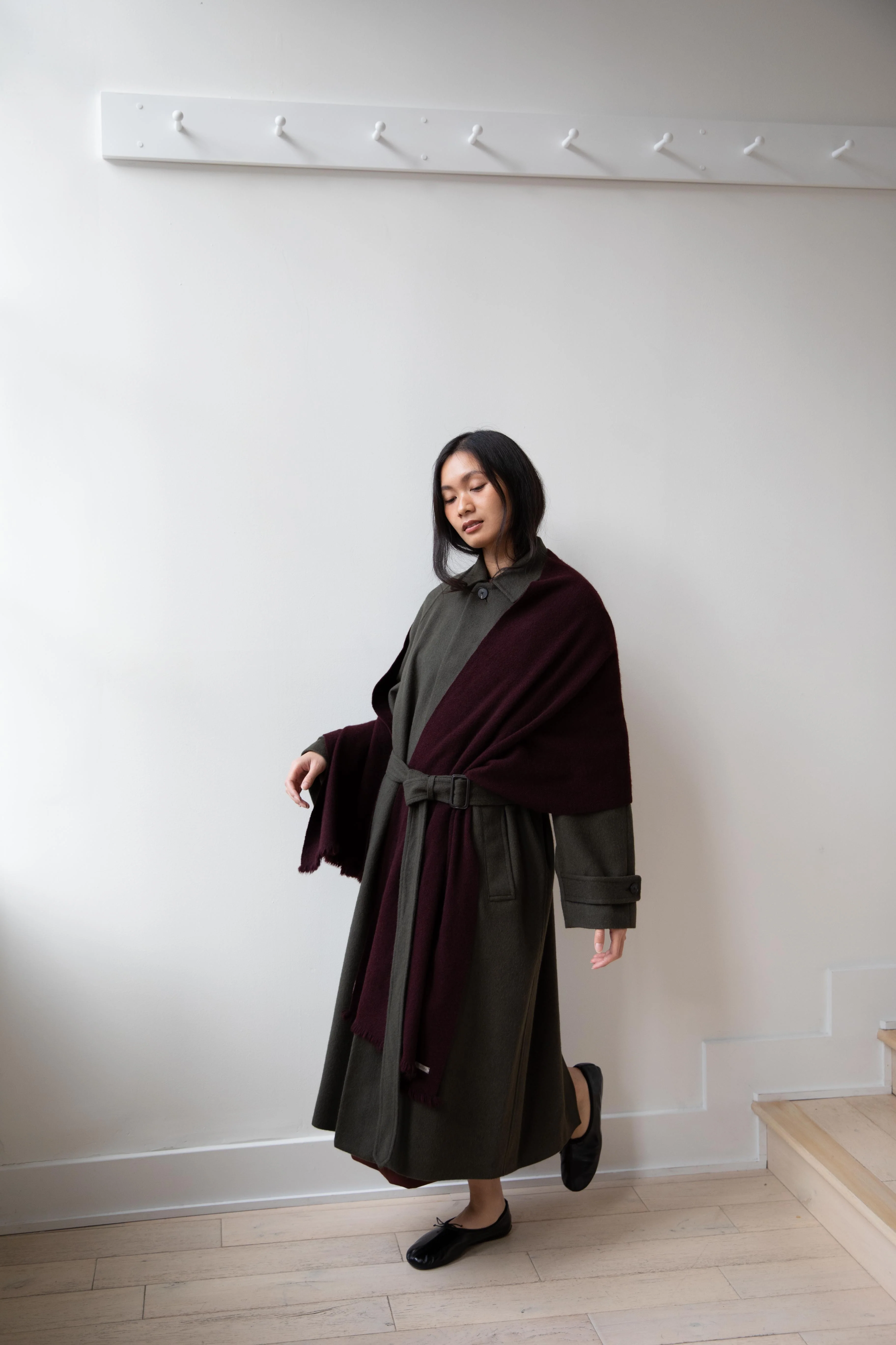 Norlha | Nomad Classic Scarf in Burgundy - Image 21