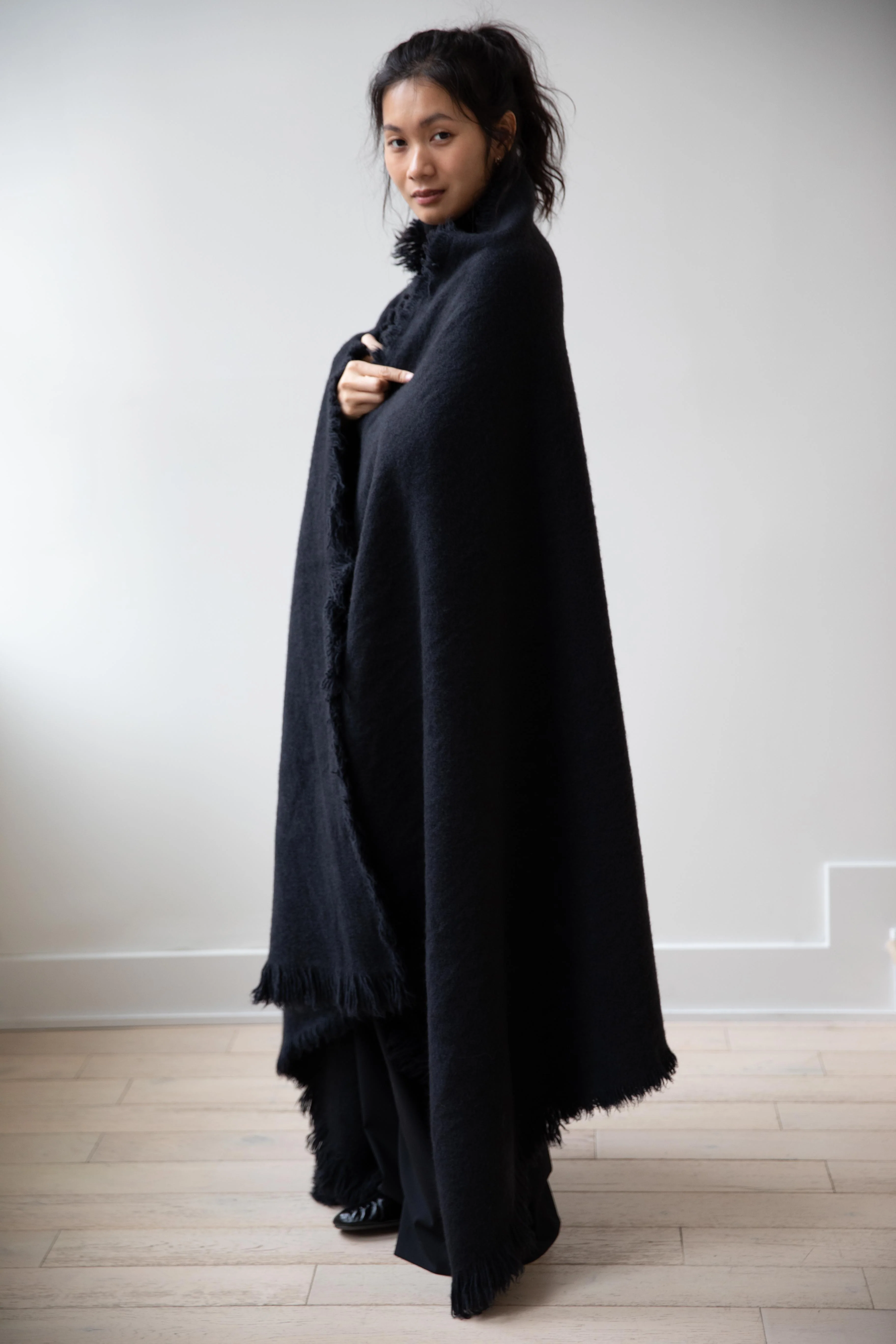 Norlha | Nomad Dense Boiled Marmot Blanket in Midnight Blue - Image 12