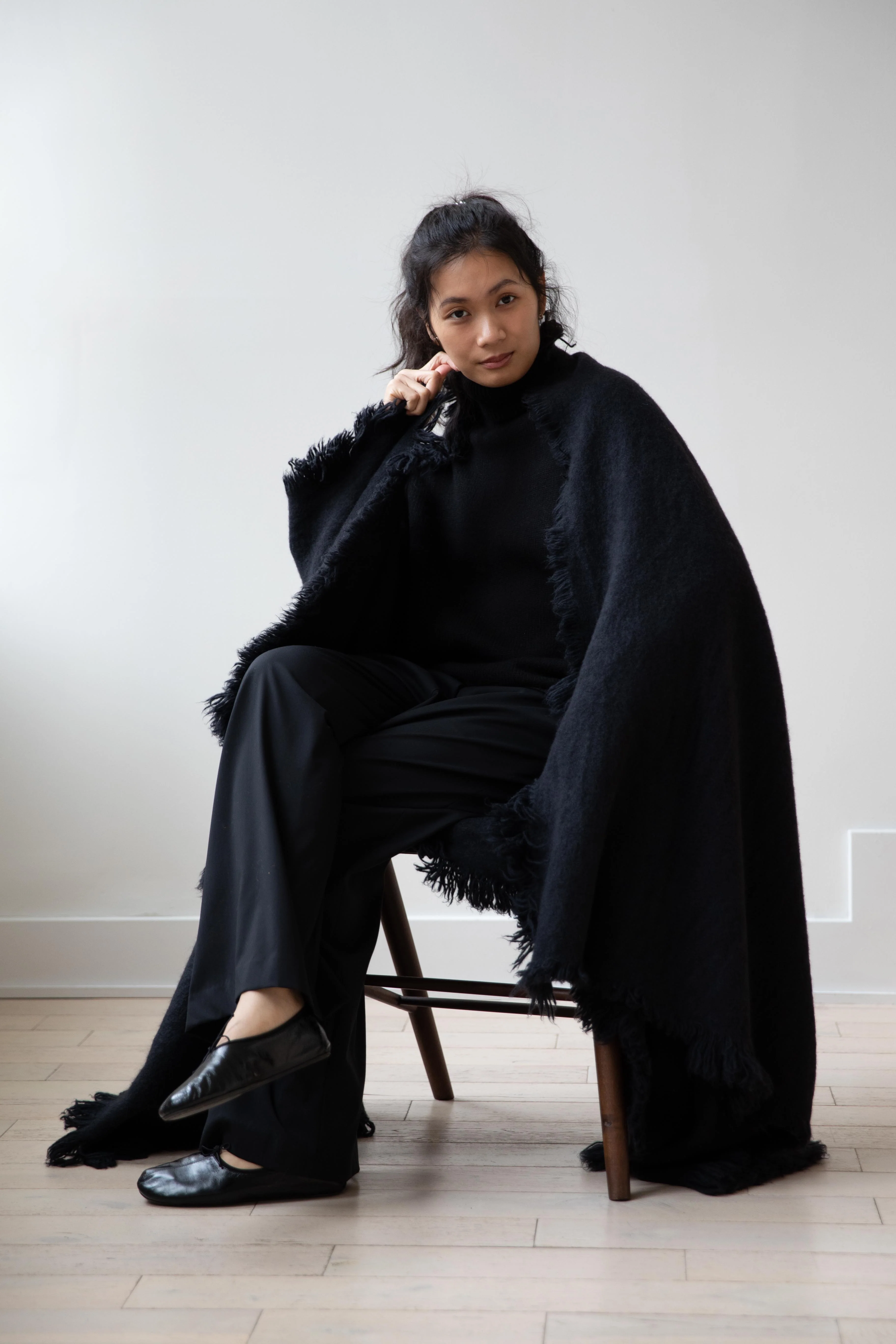 Norlha | Nomad Dense Boiled Marmot Blanket in Midnight Blue - Image 13