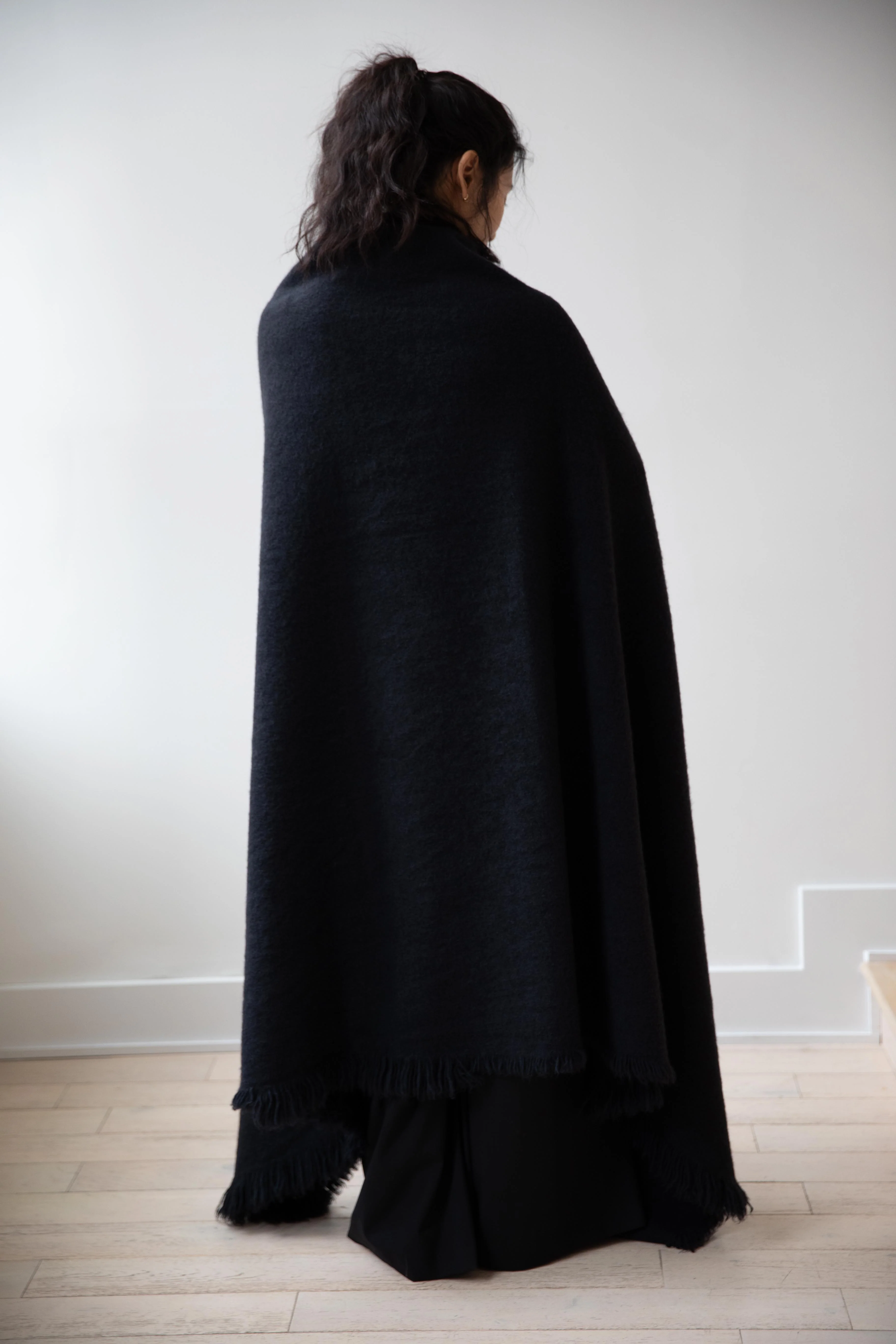 Norlha | Nomad Dense Boiled Marmot Blanket in Midnight Blue - Image 18