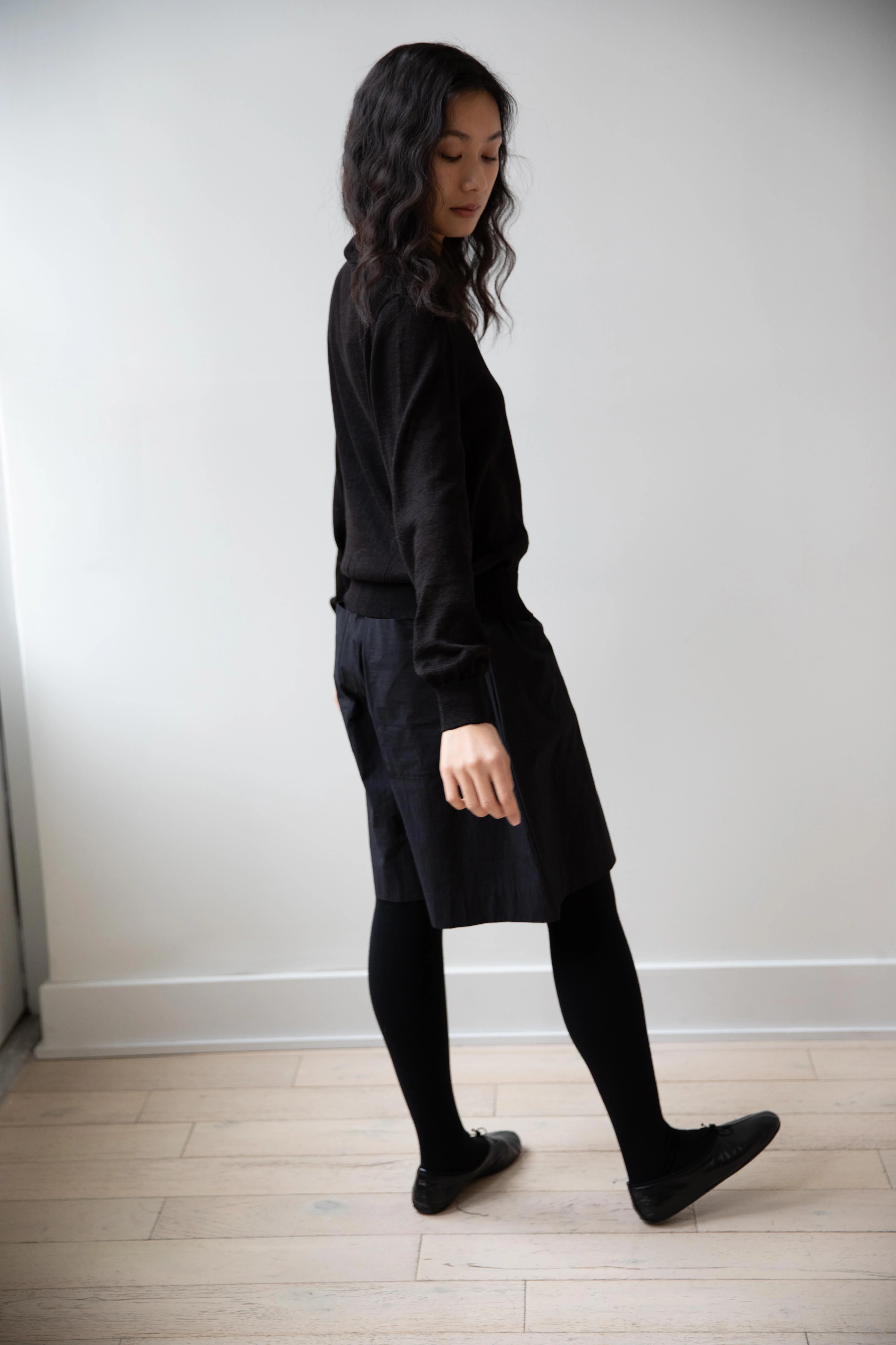 Nothing Written | Carrel Collar Polo in Black - Image 12