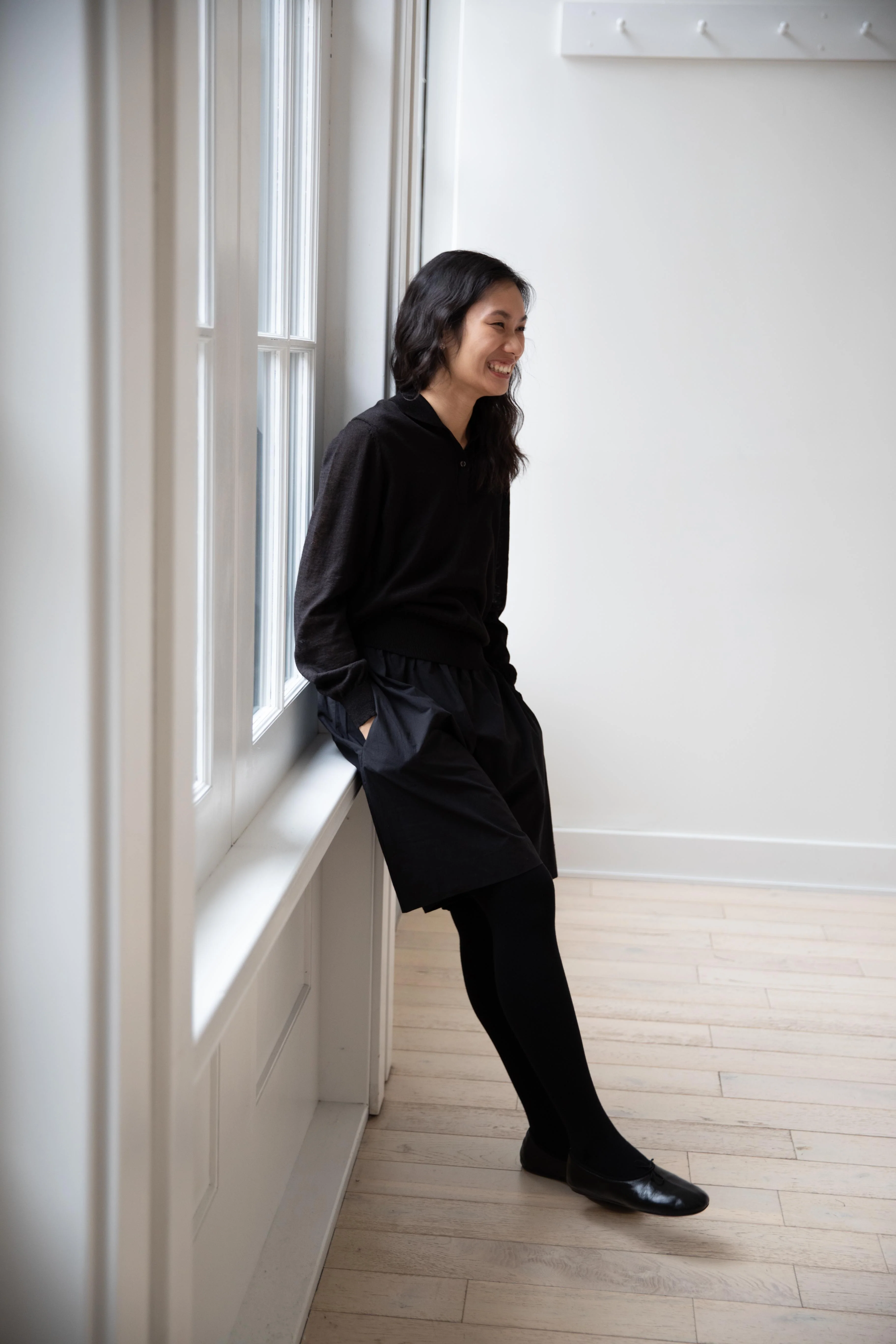 Nothing Written | Carrel Collar Polo in Black - Image 22