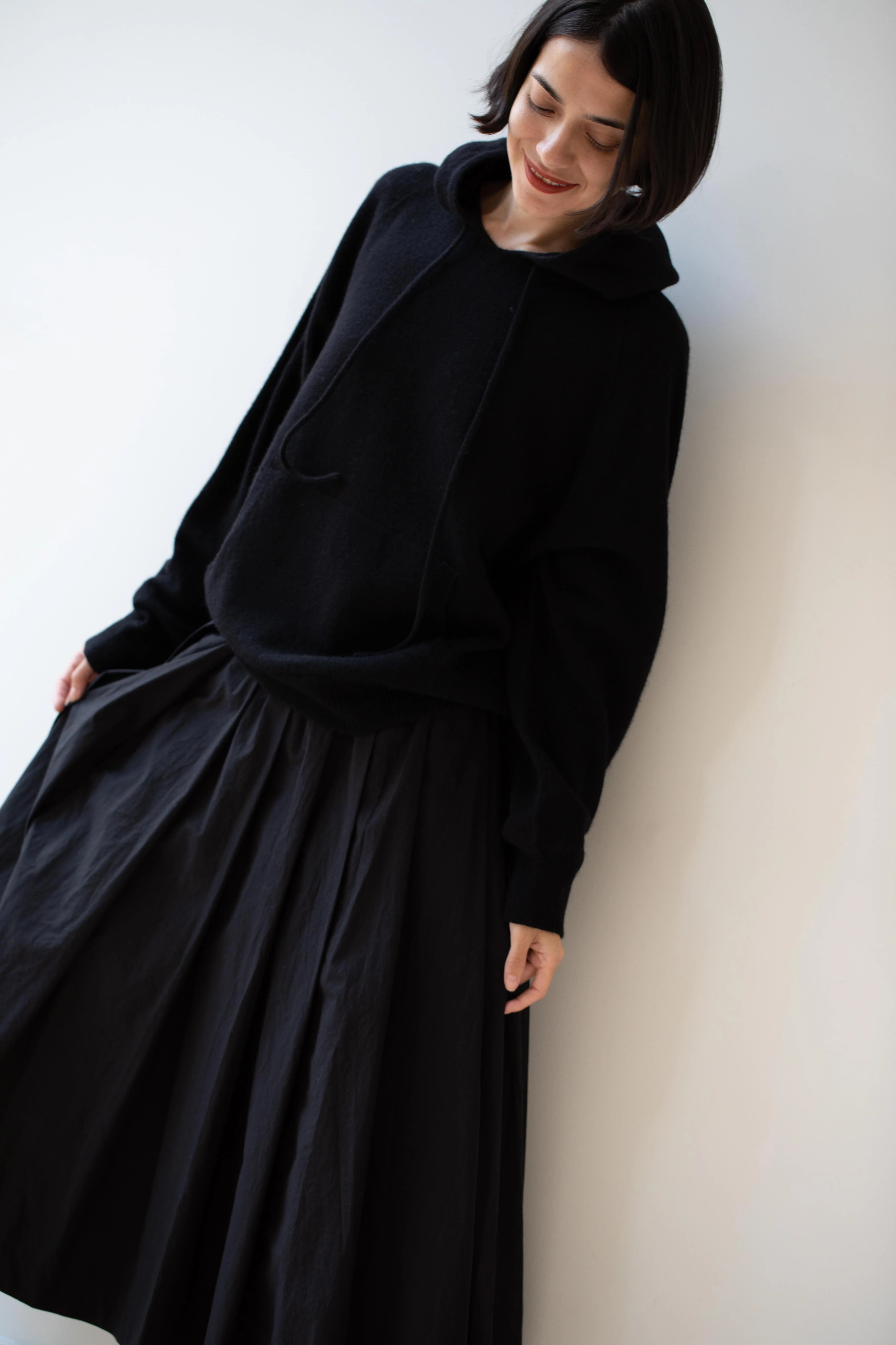 Nothing Written | Casa Knit Hoodie Sweater in Black - Image 30