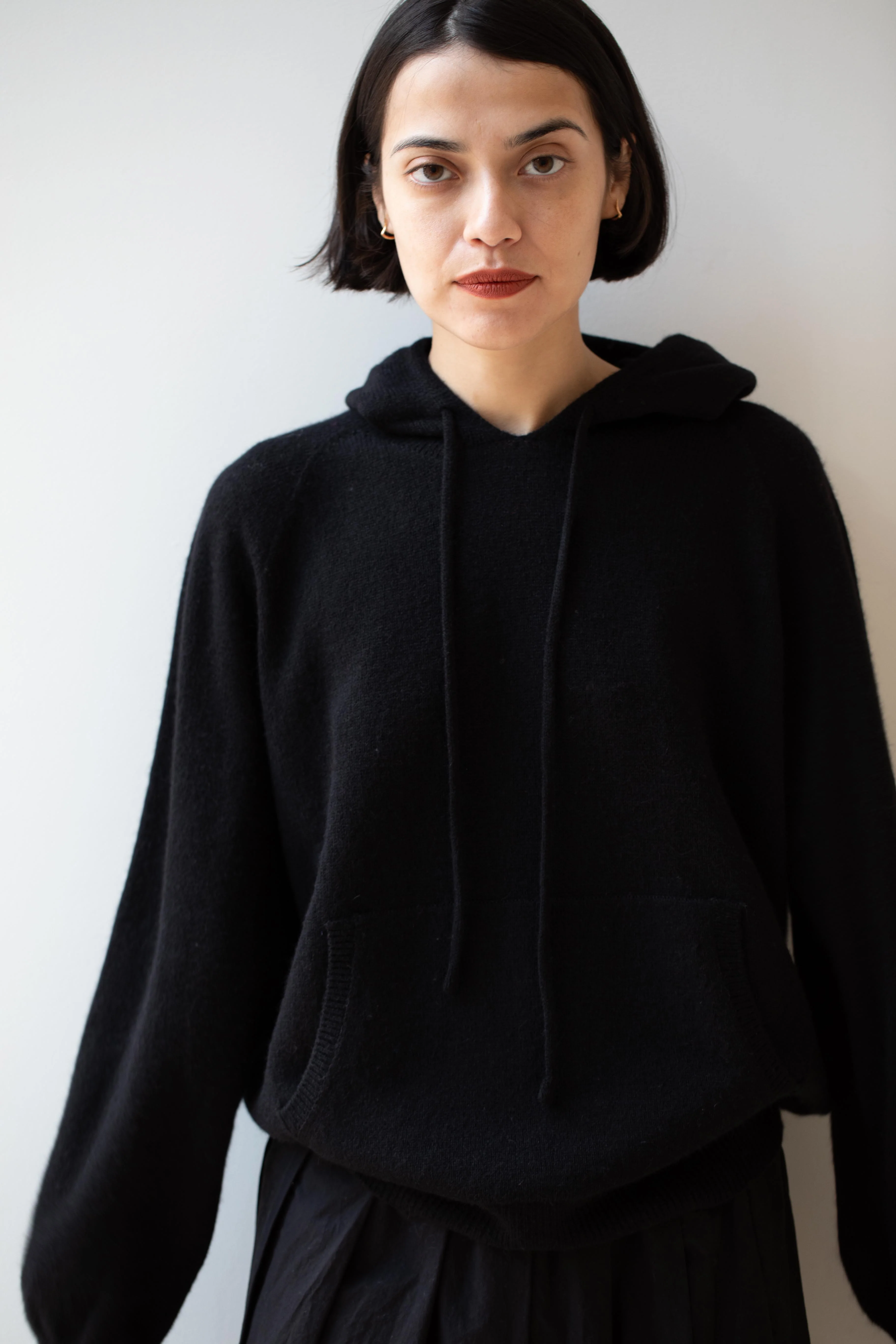 Nothing Written | Casa Knit Hoodie Sweater in Black - Image 7