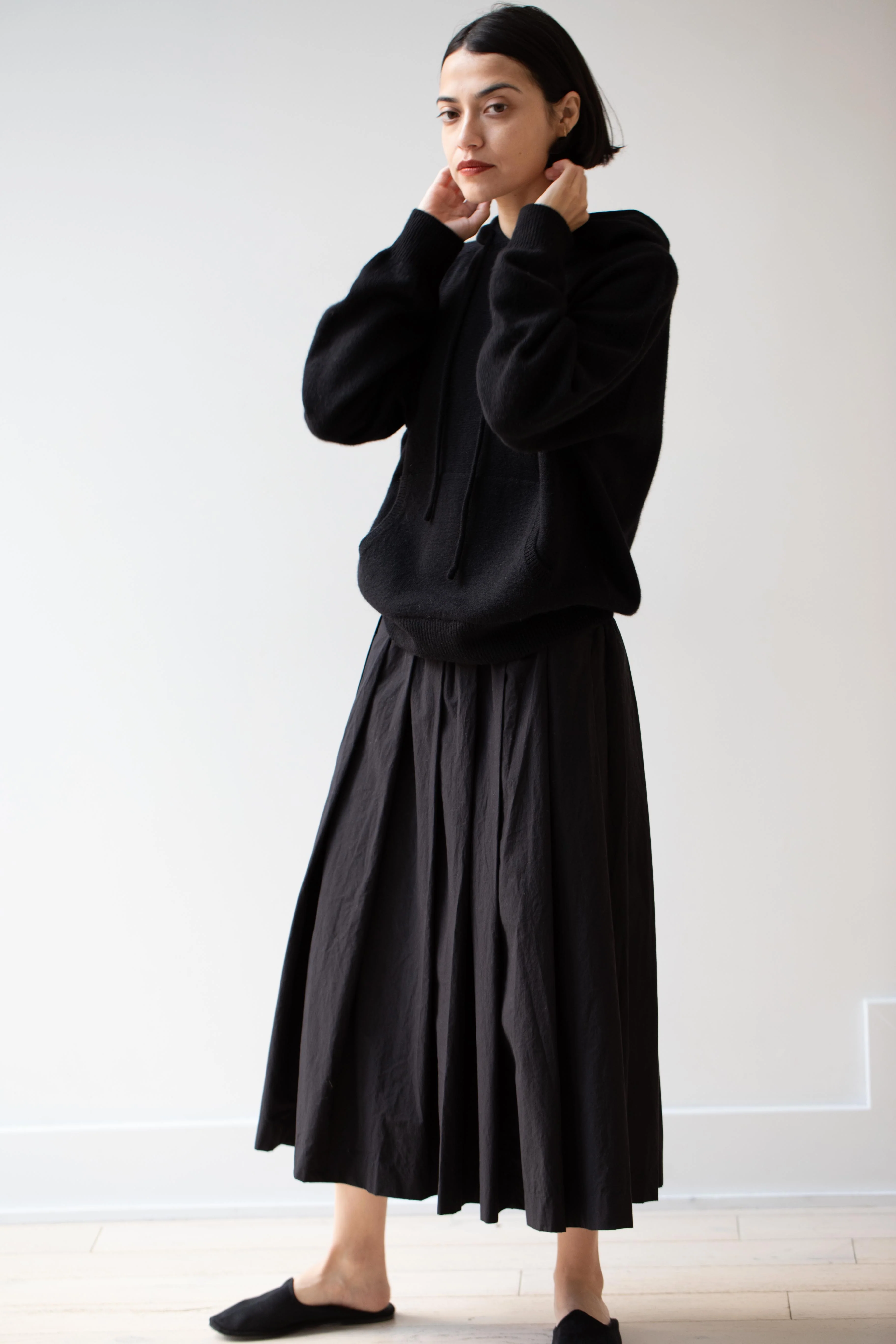 Nothing Written | Casa Knit Hoodie Sweater in Black - Image 9