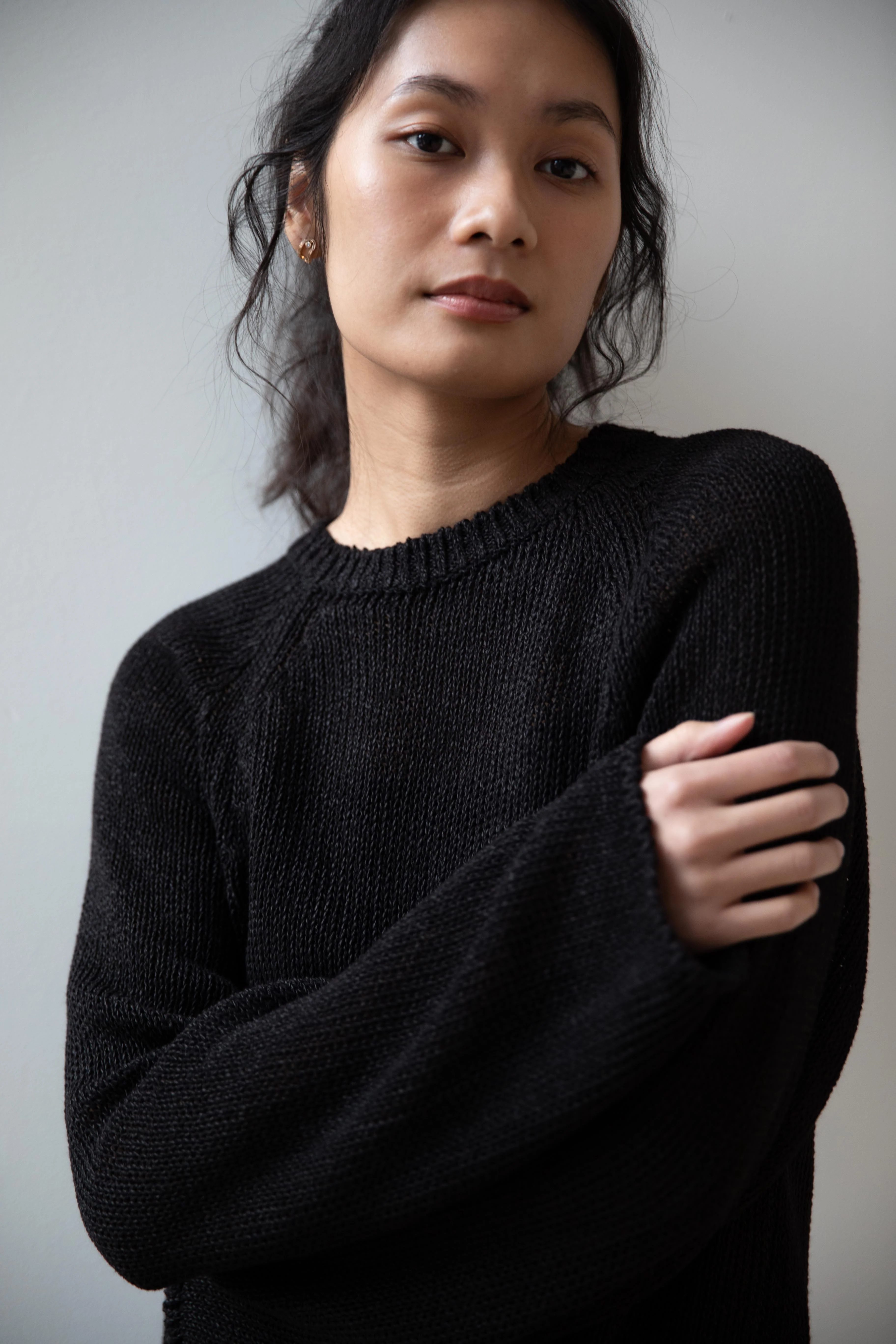 Nothing Written | Loose Fit Pullover in Black - Image 3