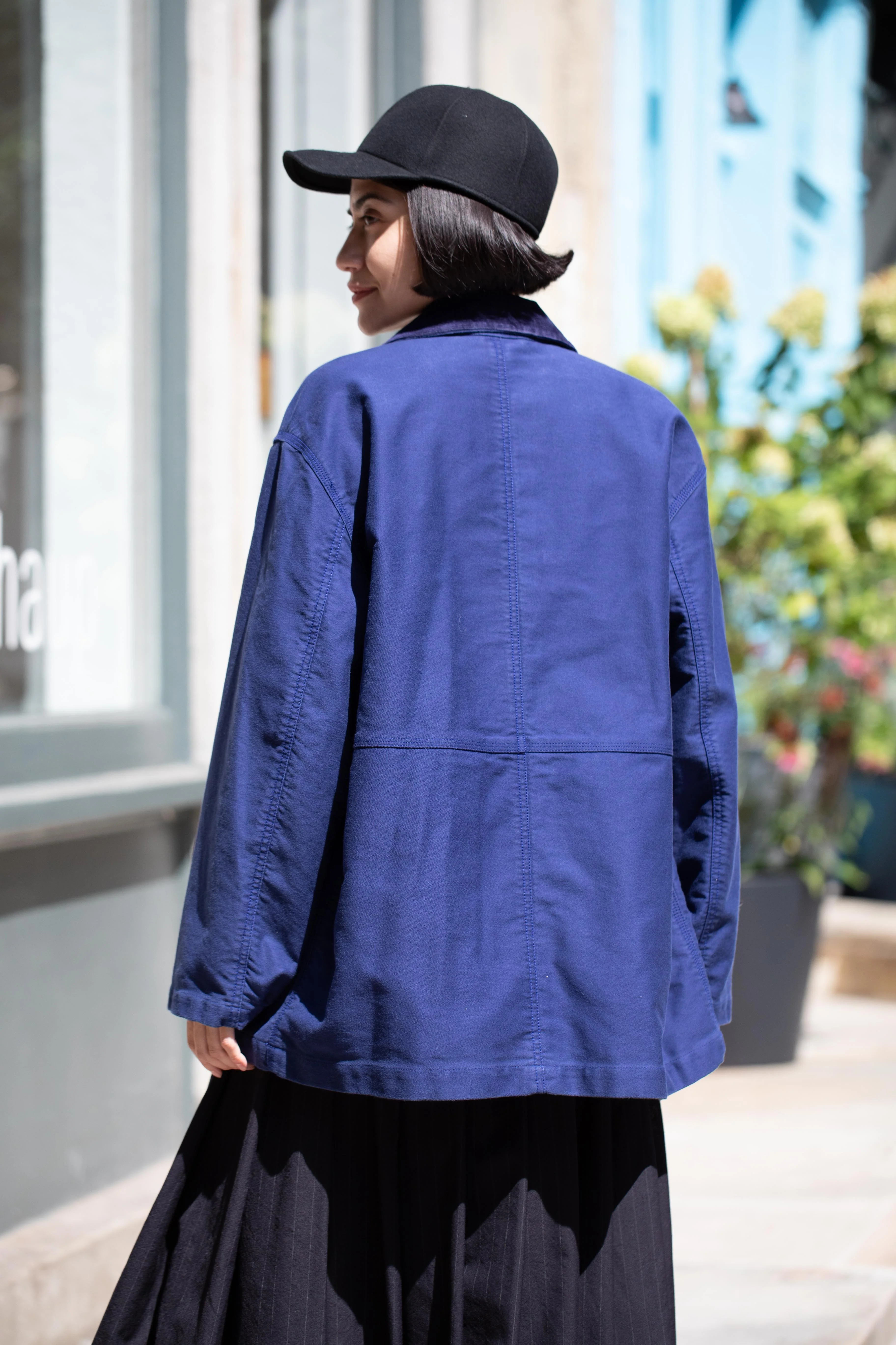 Nothing Written | Mole Skin Cotton Jacket in Blue - Image 28