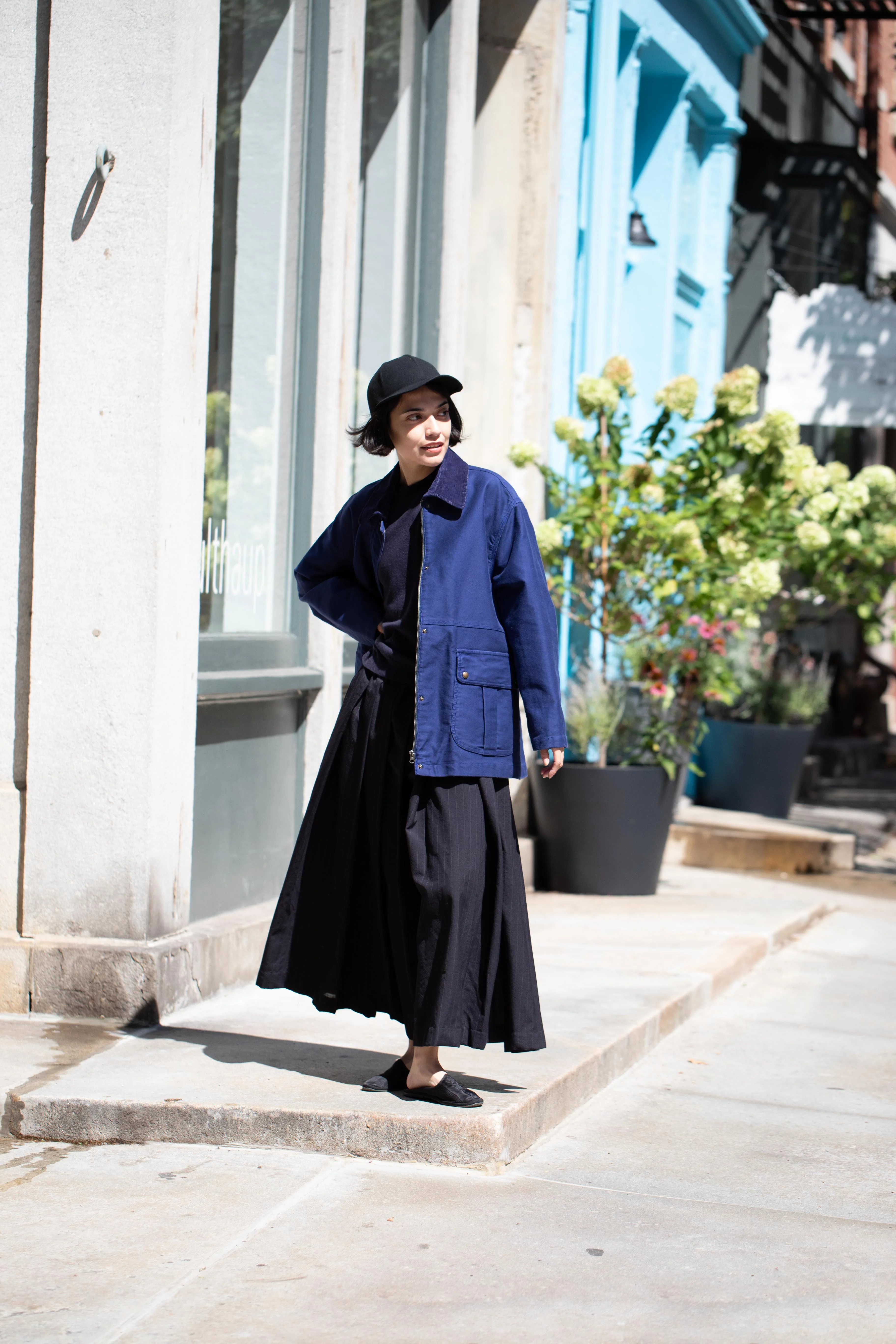 Nothing Written | Mole Skin Cotton Jacket in Blue - Image 39