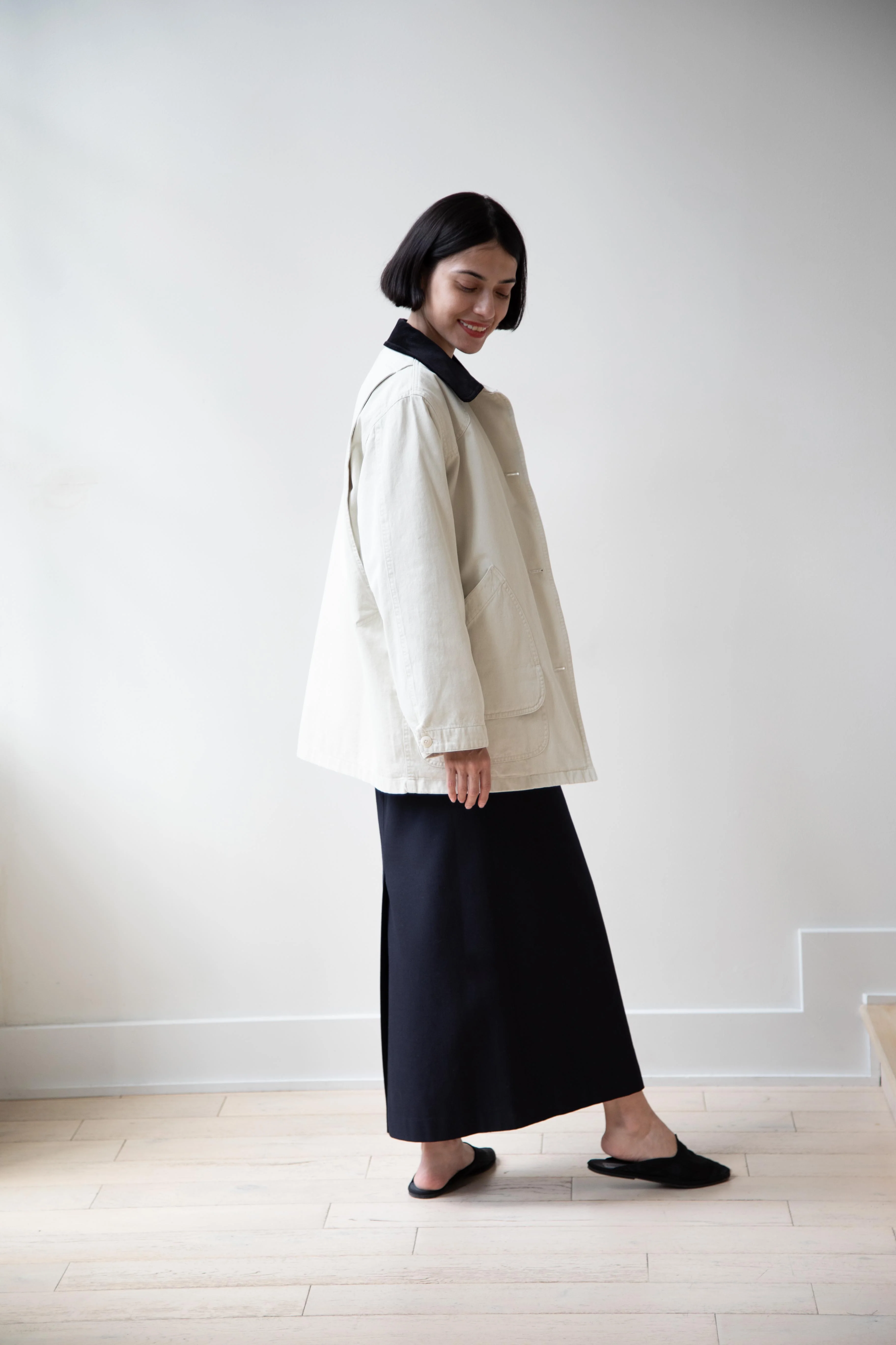 Nothing Written | Oversized Work Jacket In Ivory - Image 11
