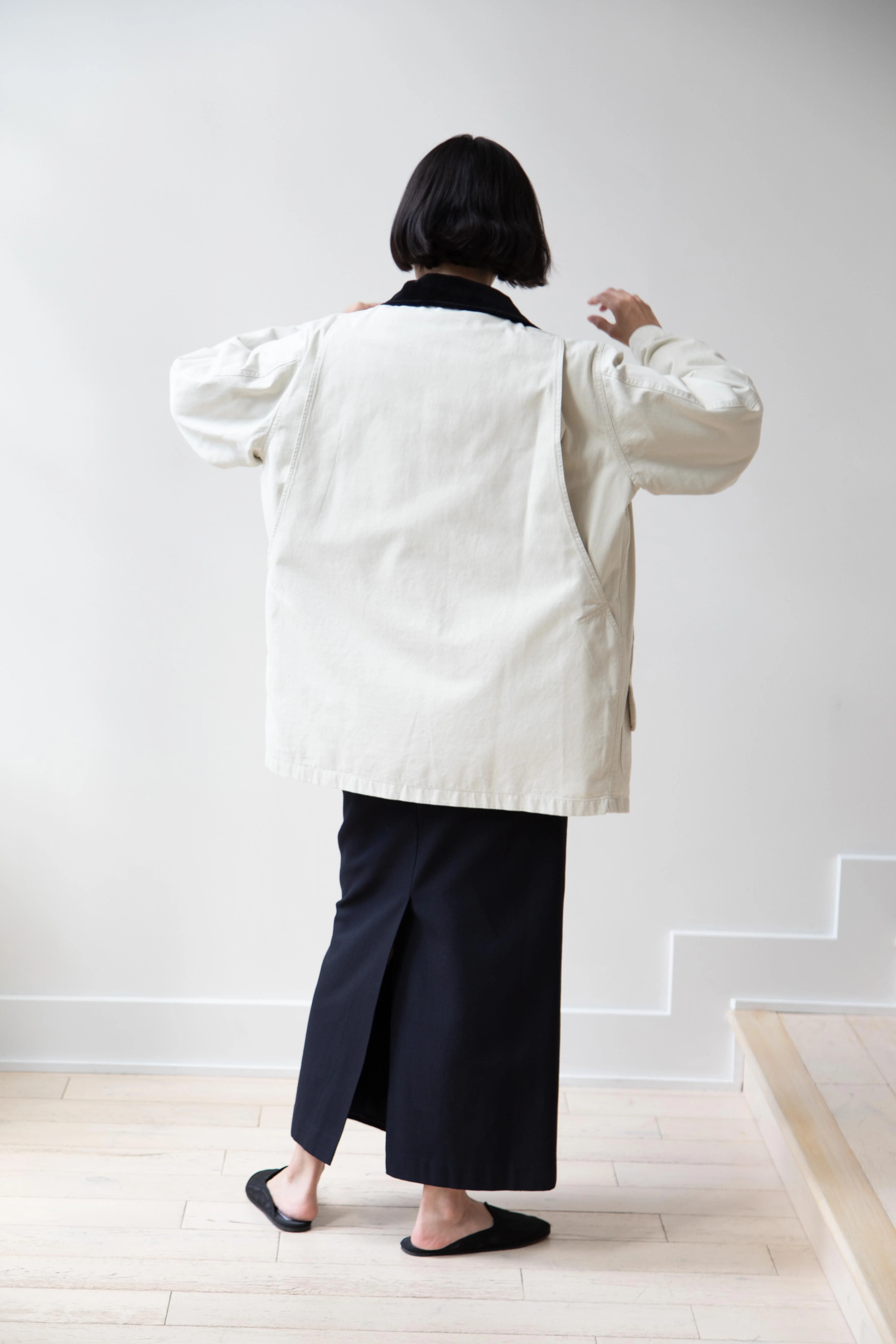 Nothing Written | Oversized Work Jacket In Ivory - Image 12