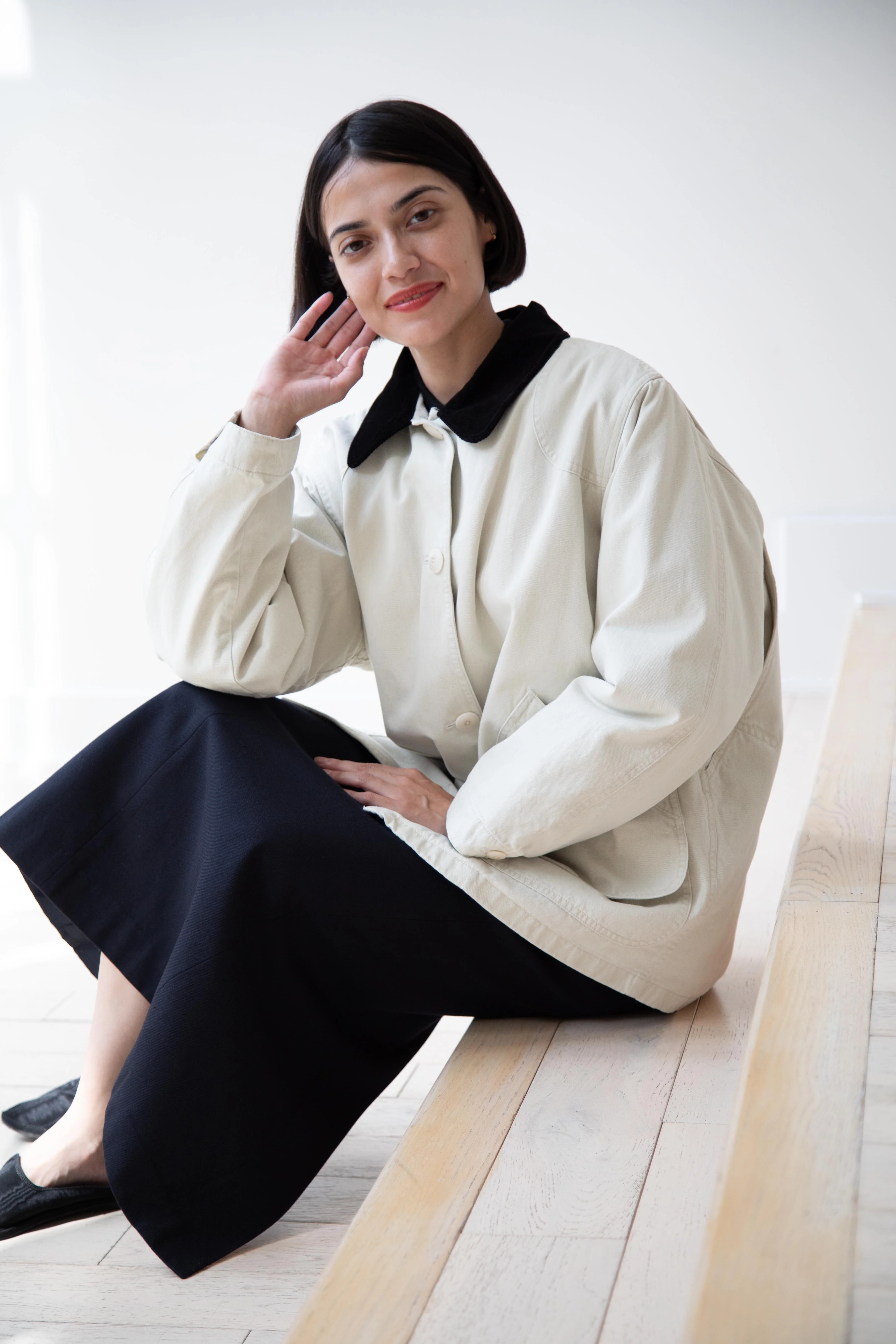 Nothing Written | Oversized Work Jacket In Ivory - Image 19