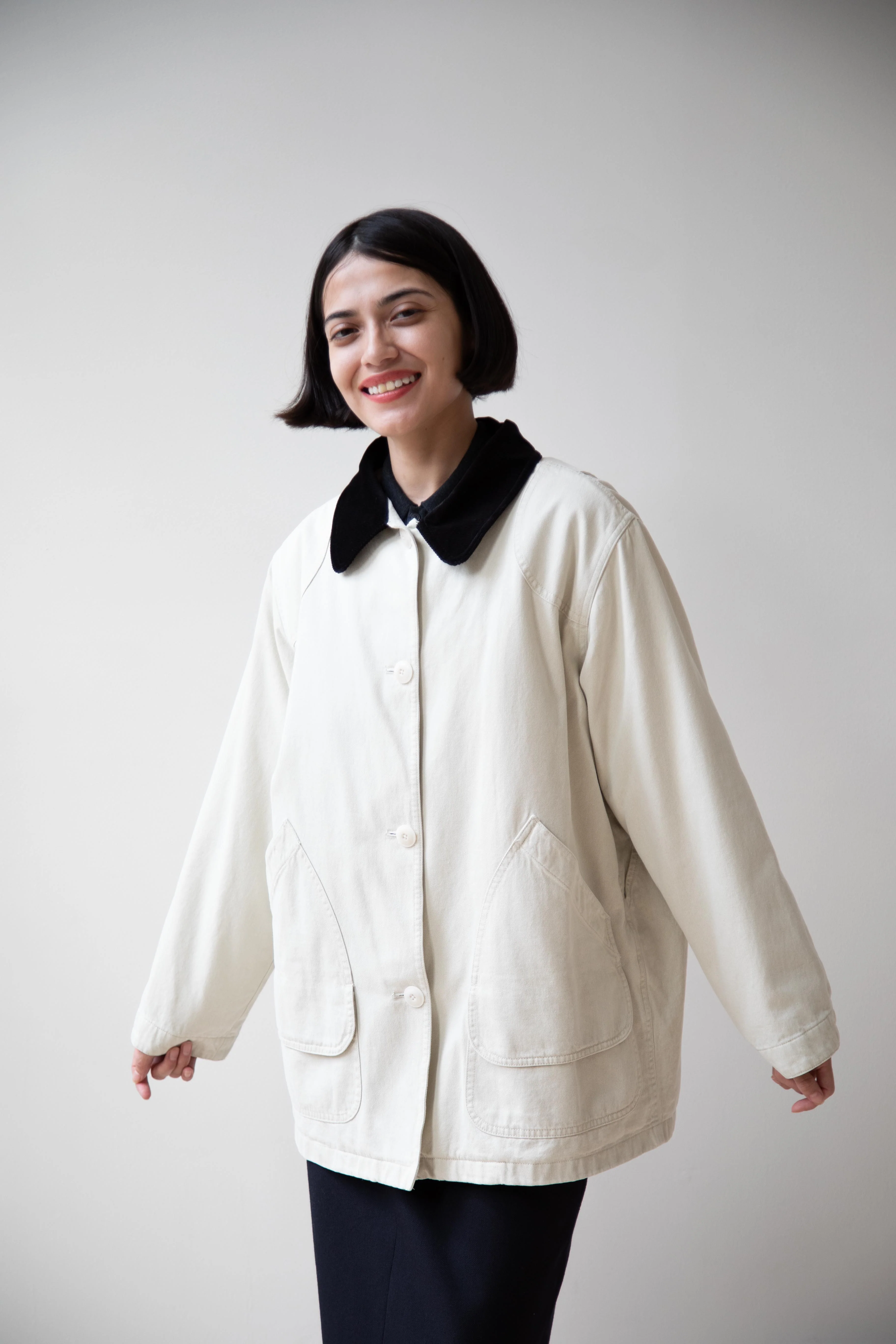 Nothing Written | Oversized Work Jacket In Ivory - Image 32