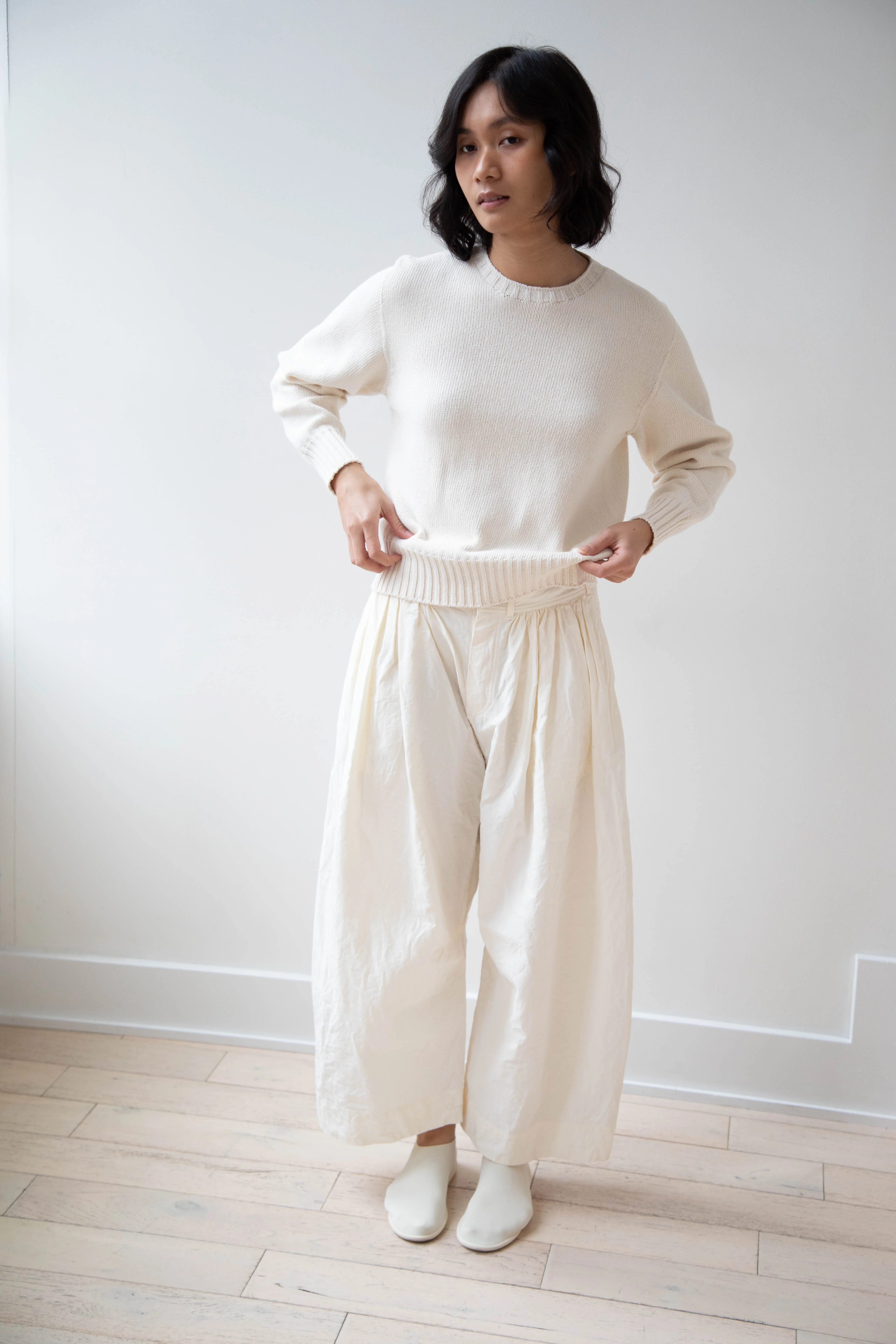 Nothing Written | Piya Cotton Sweater in Ivory - Image 31
