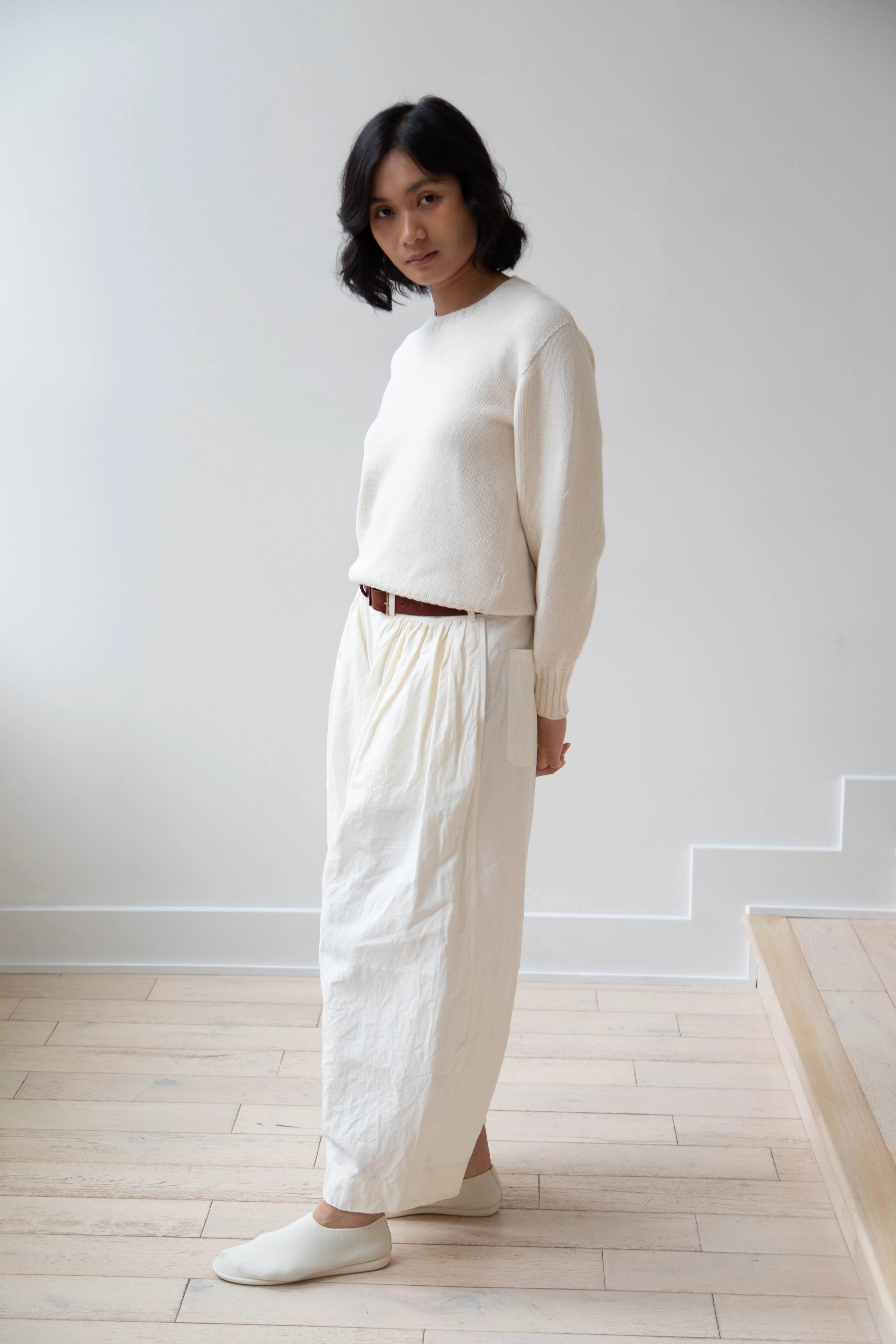 Nothing Written | Piya Cotton Sweater in Ivory - Image 48