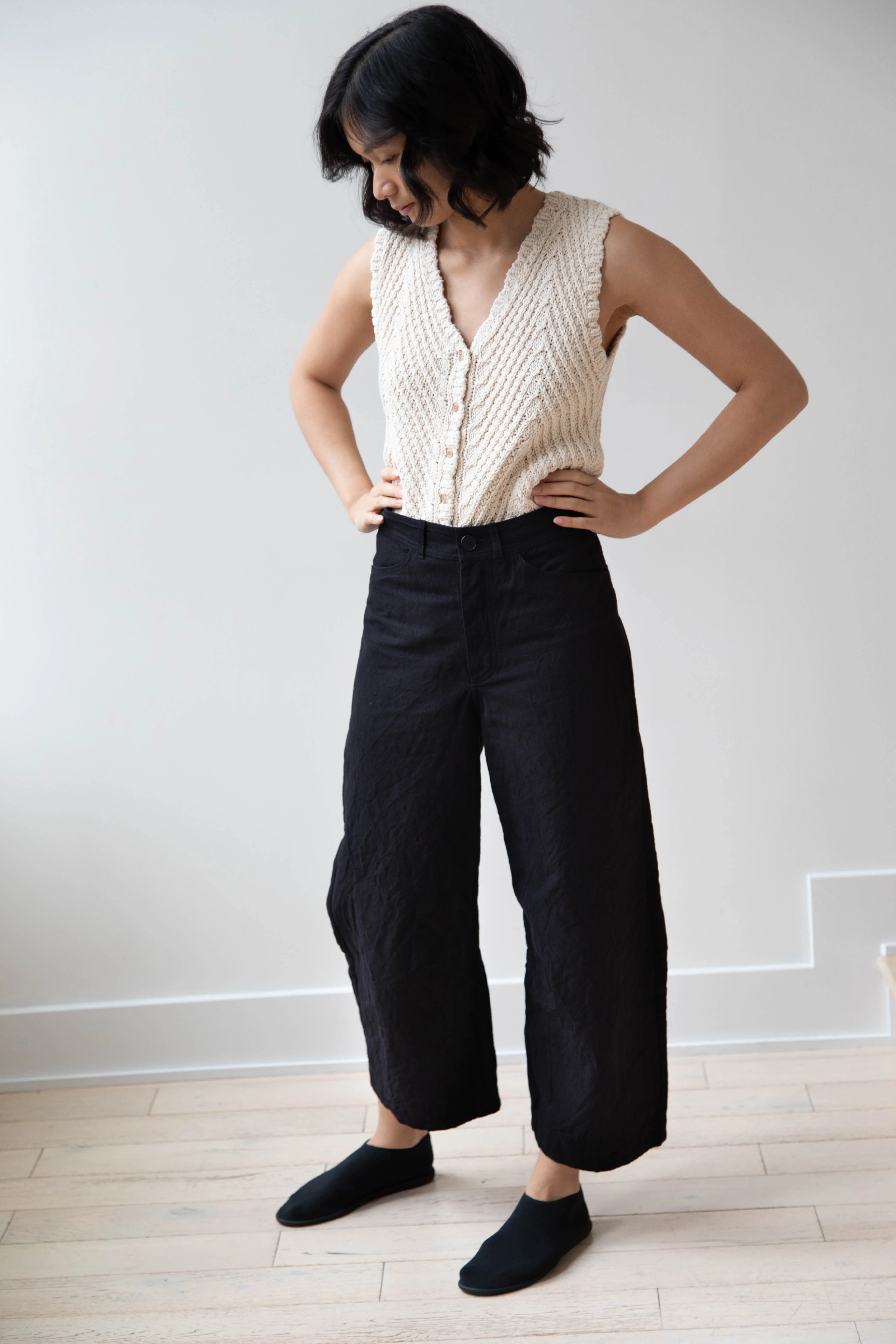 Nothing Written | Rie Cotton Vest in Ivory - Image 4
