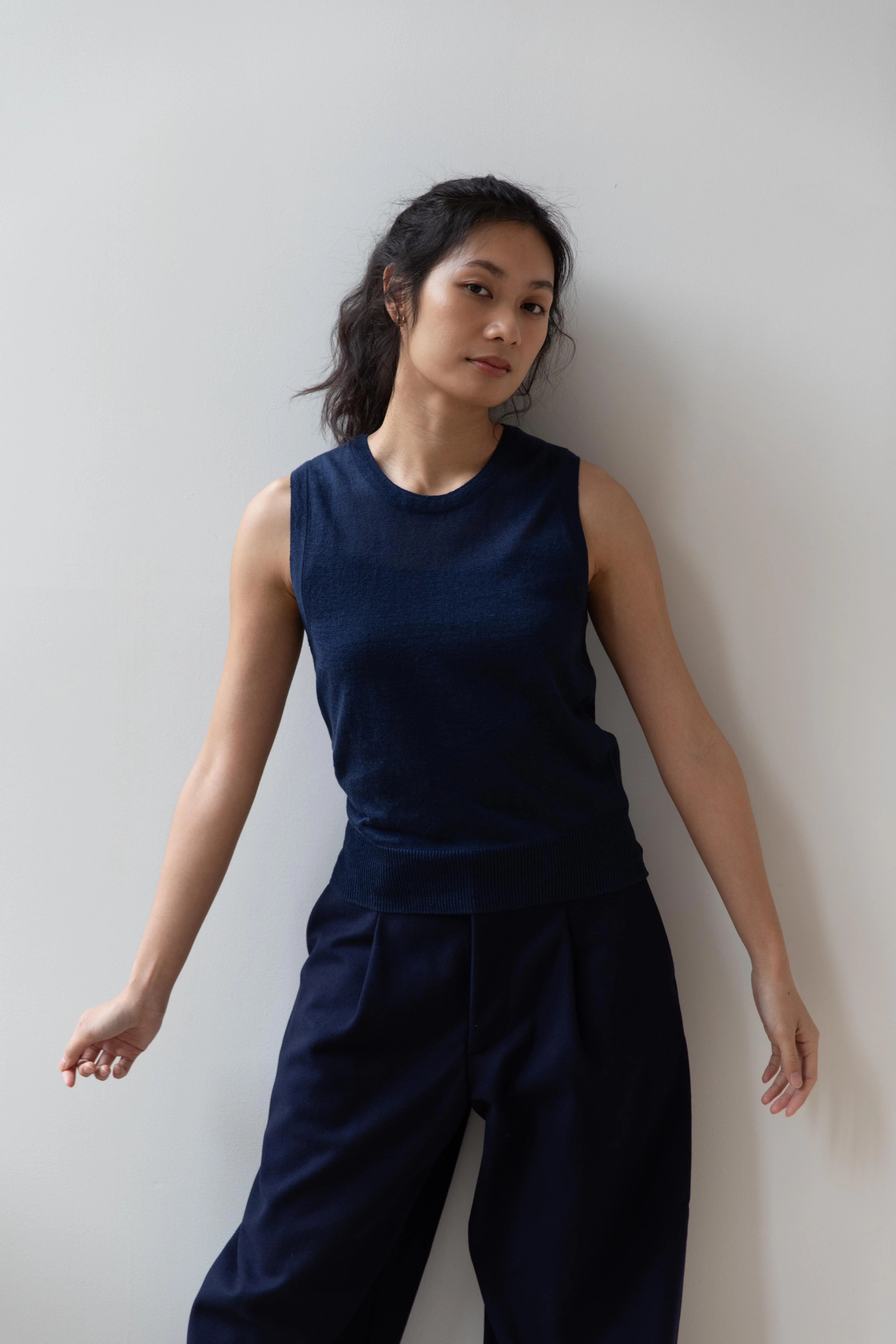 Nothing Written | Rola Tank top in Navy - Image 14