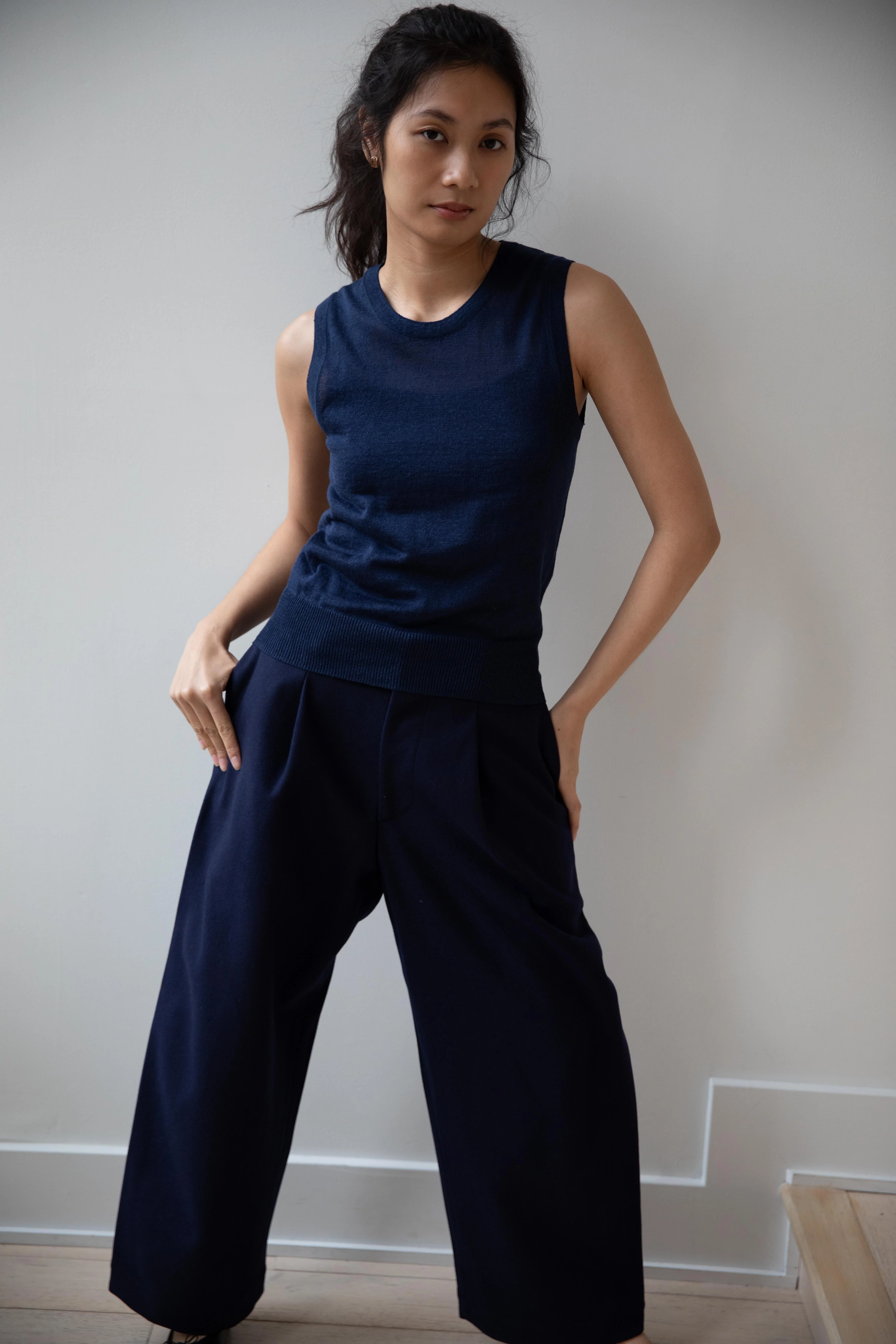 Nothing Written | Rola Tank top in Navy - Image 19