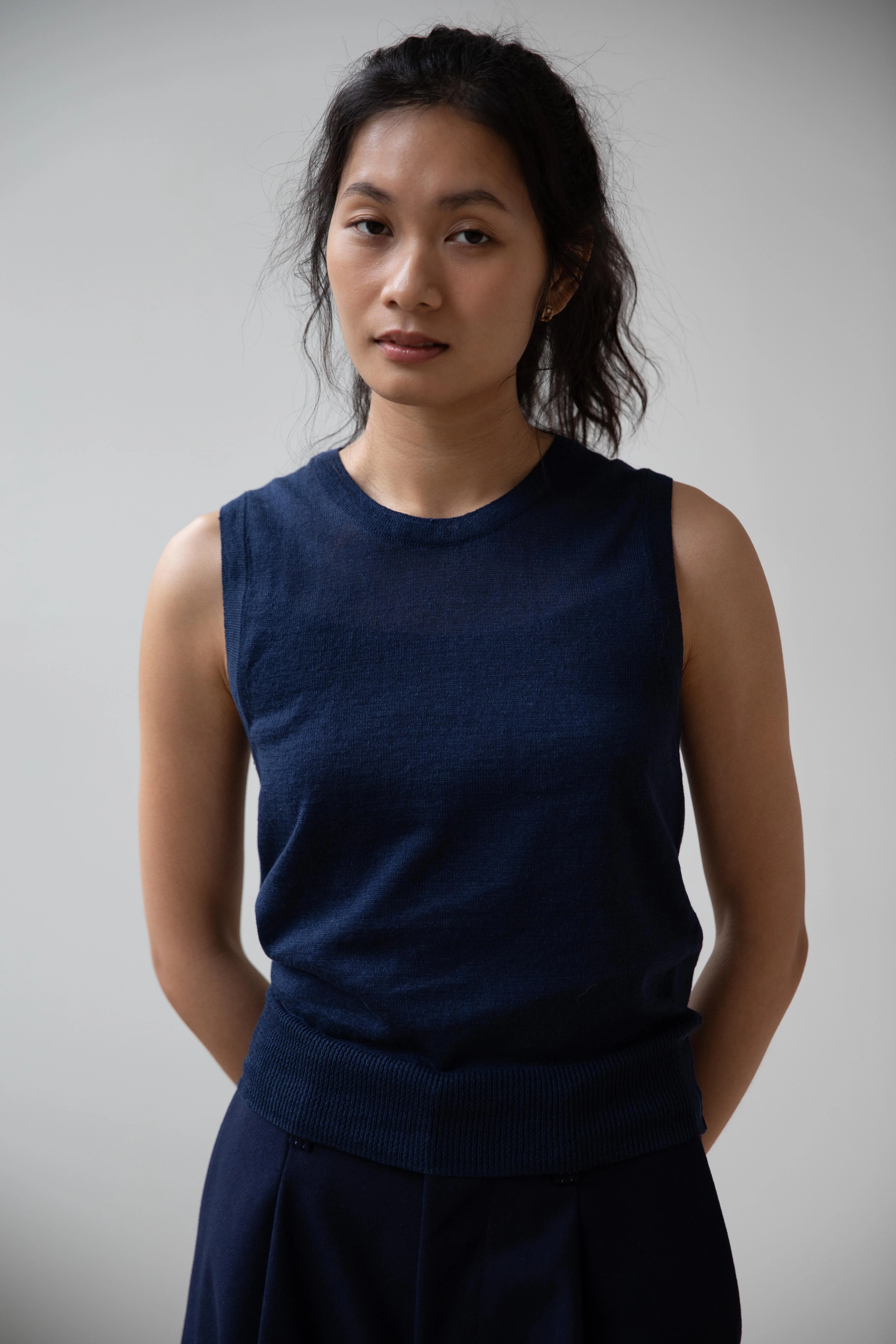 Nothing Written | Rola Tank top in Navy - Image 23