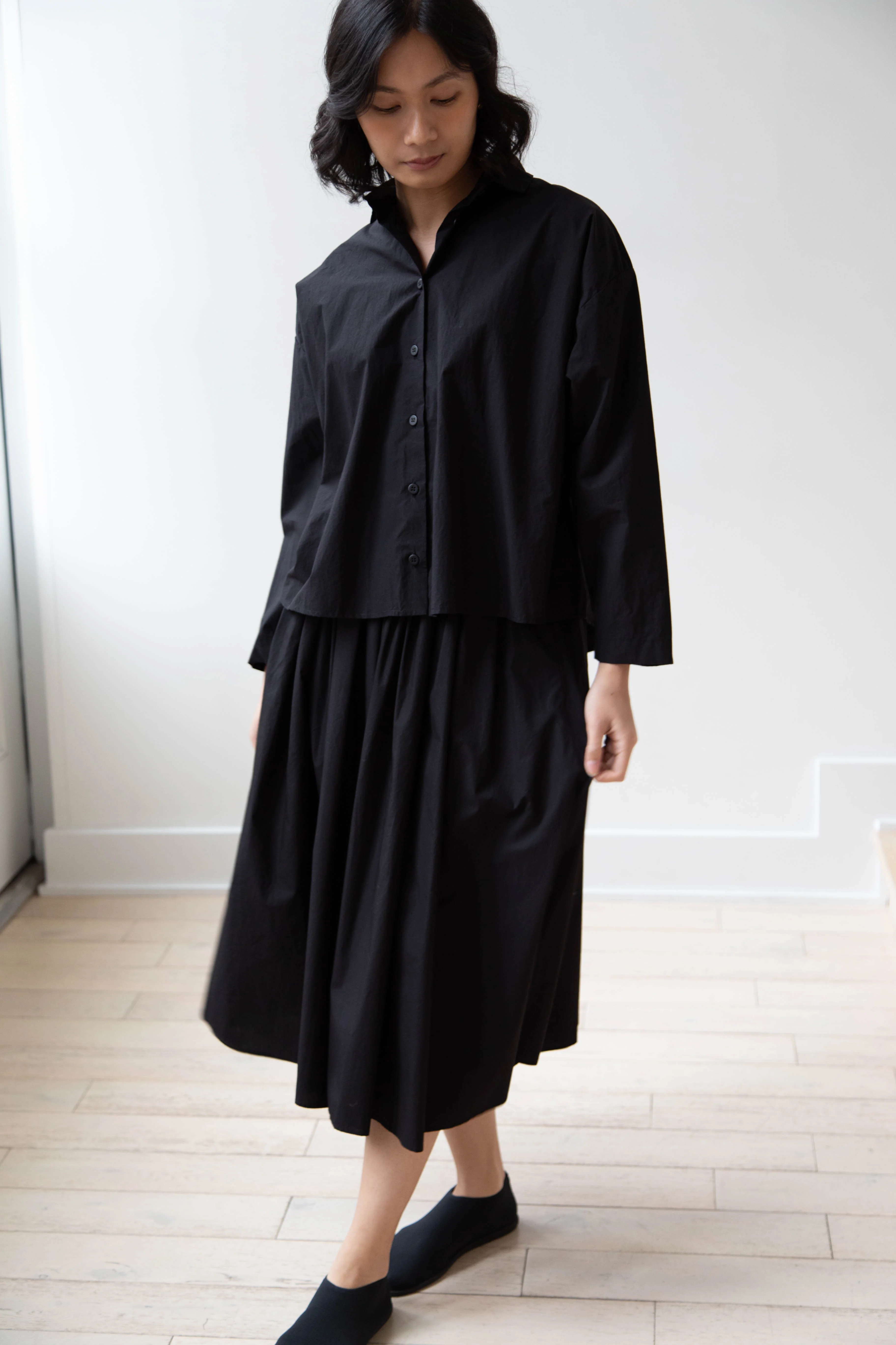 Nothing Written | Serto Gathered Skirt in Black - Image 18