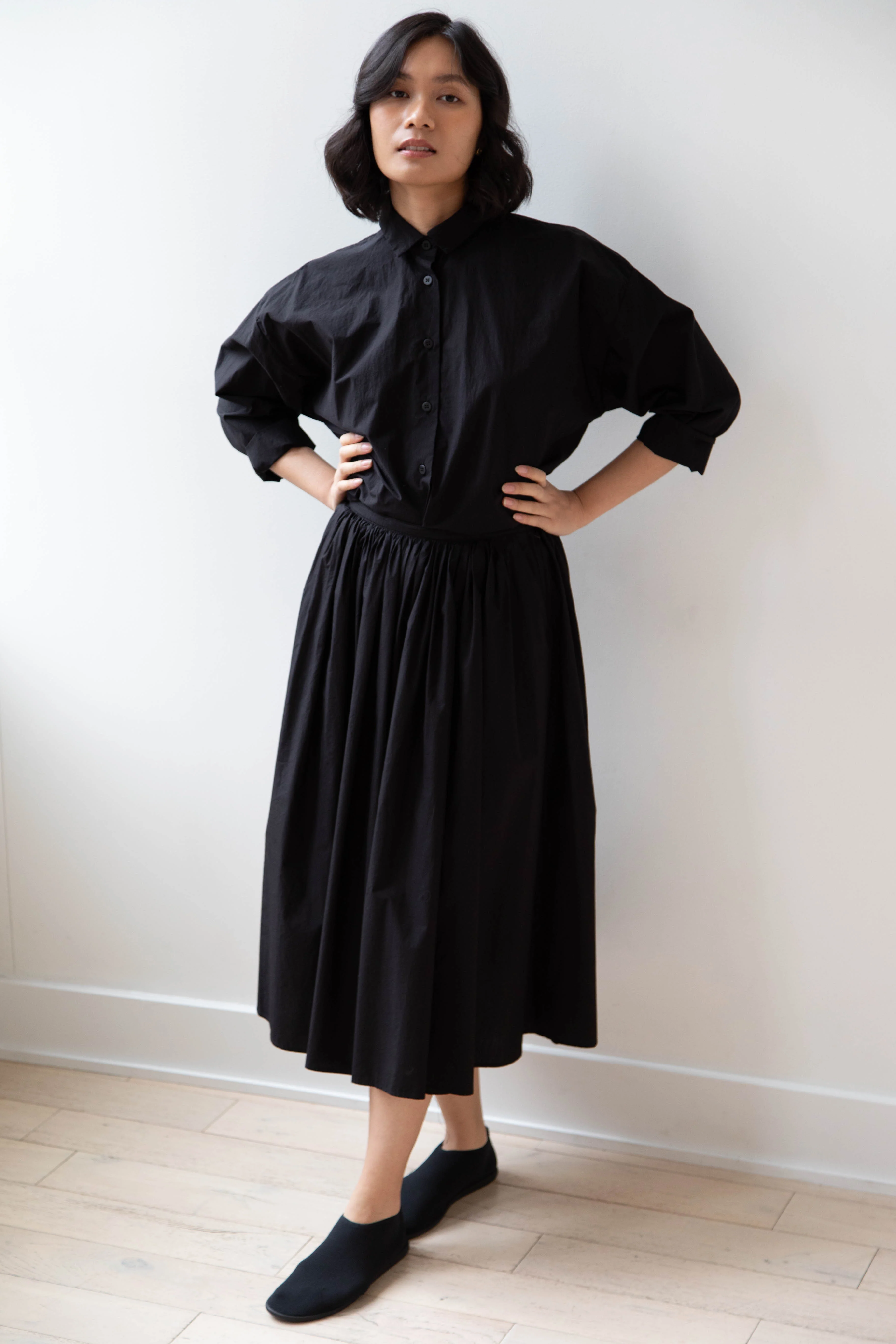 Nothing Written | Serto Gathered Skirt in Black - Image 19