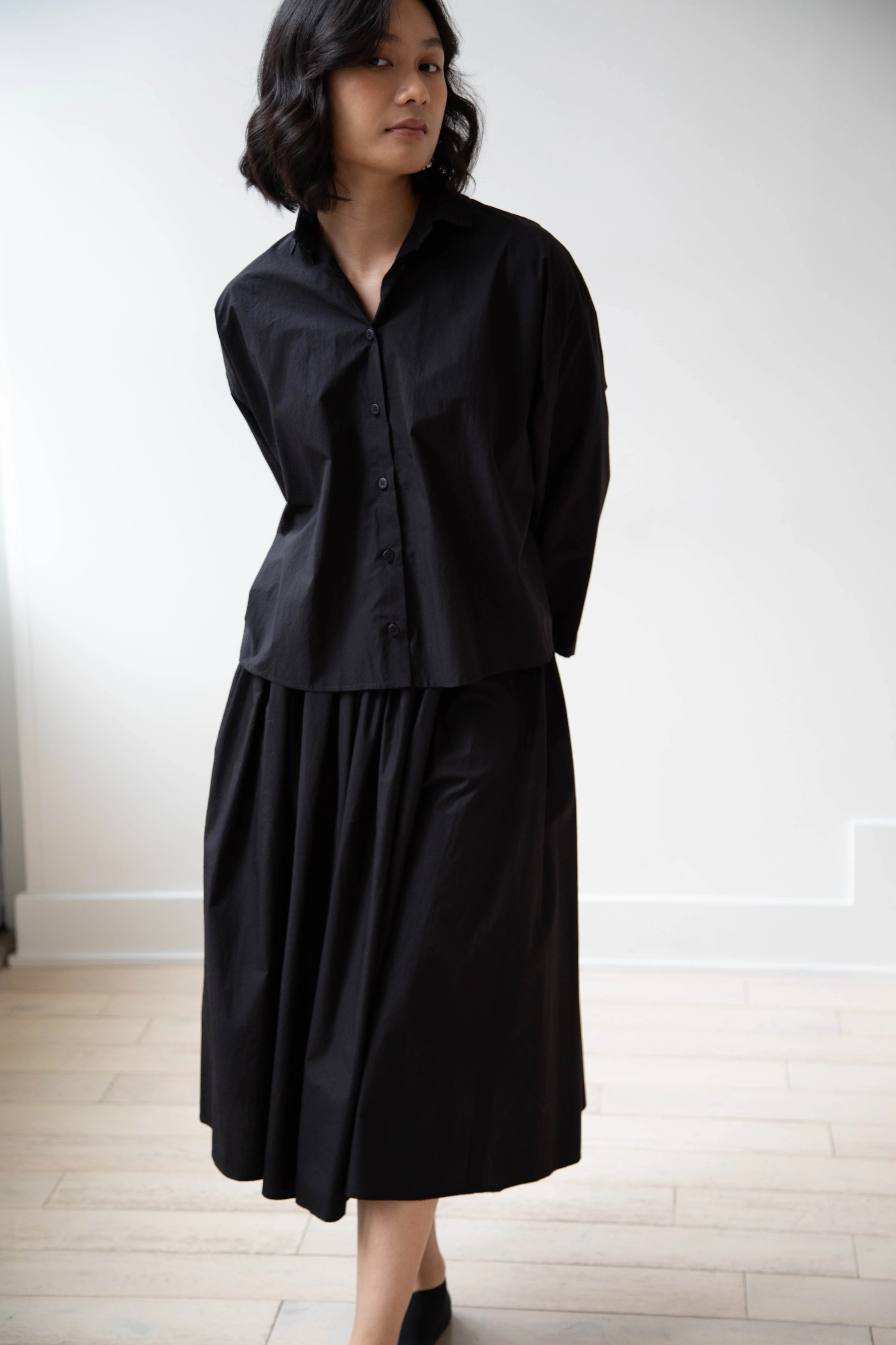 Nothing Written | Serto Gathered Skirt in Black - Image 20