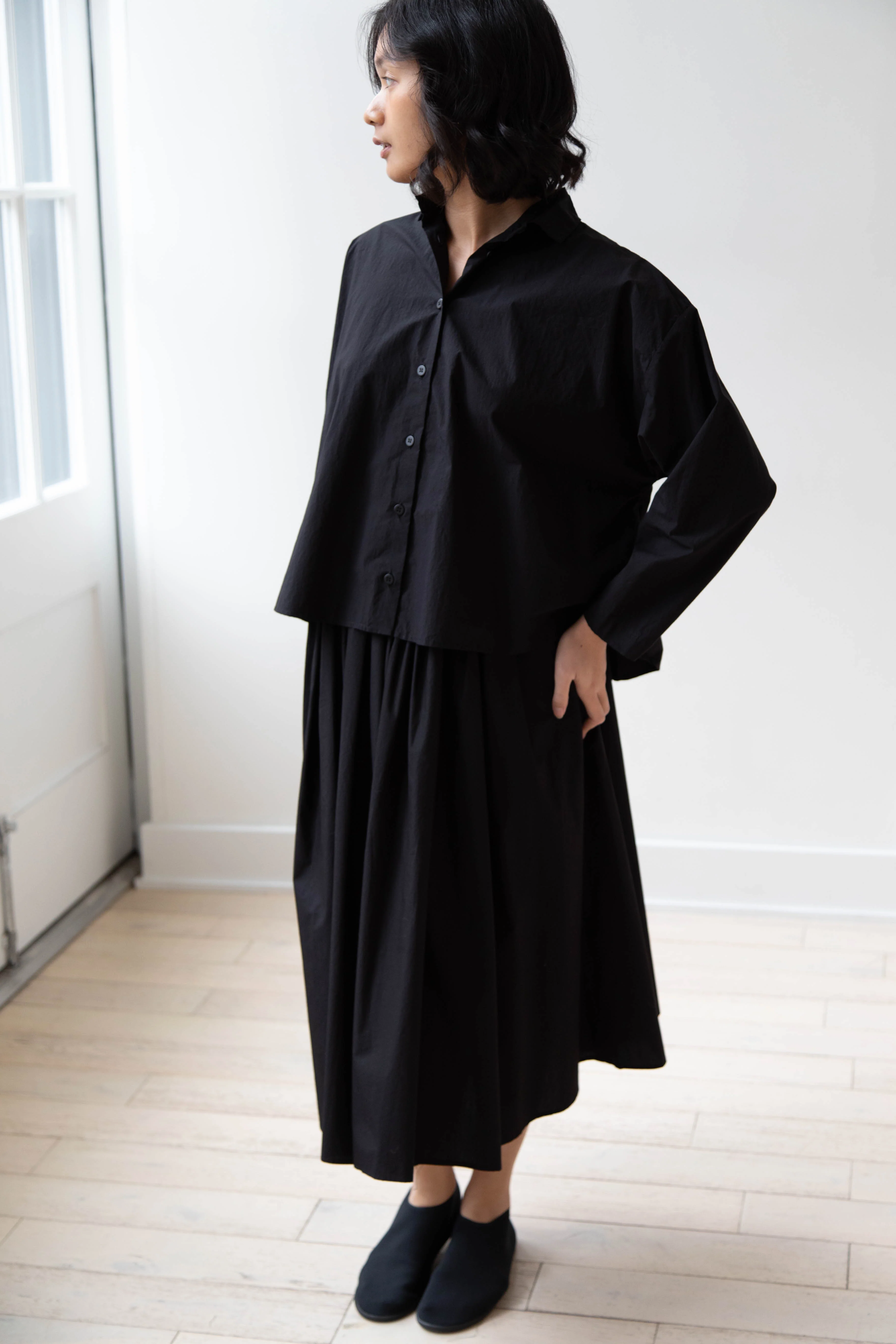 Nothing Written | Serto Gathered Skirt in Black - Image 24
