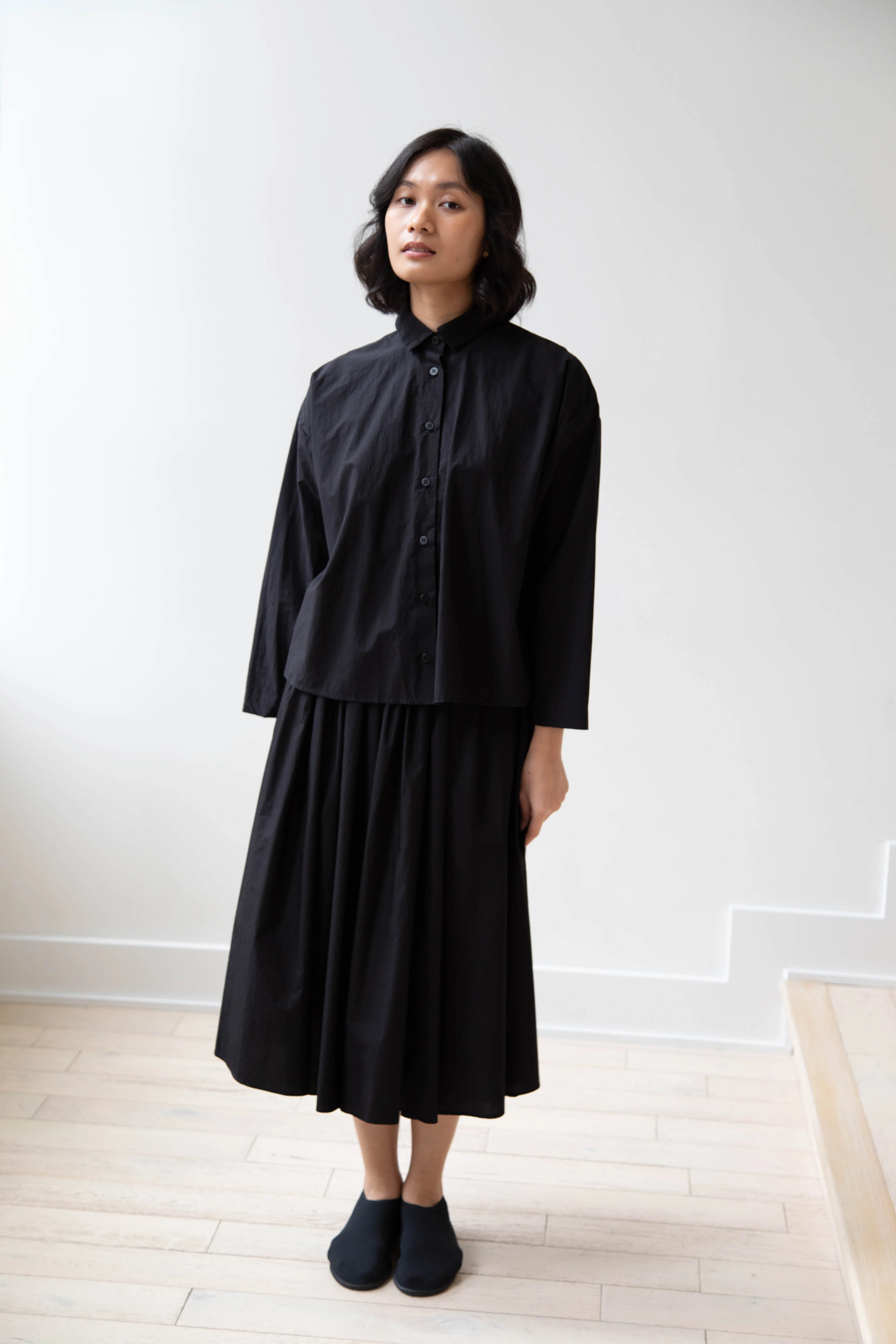 Nothing Written | Serto Gathered Skirt in Black - Image 30