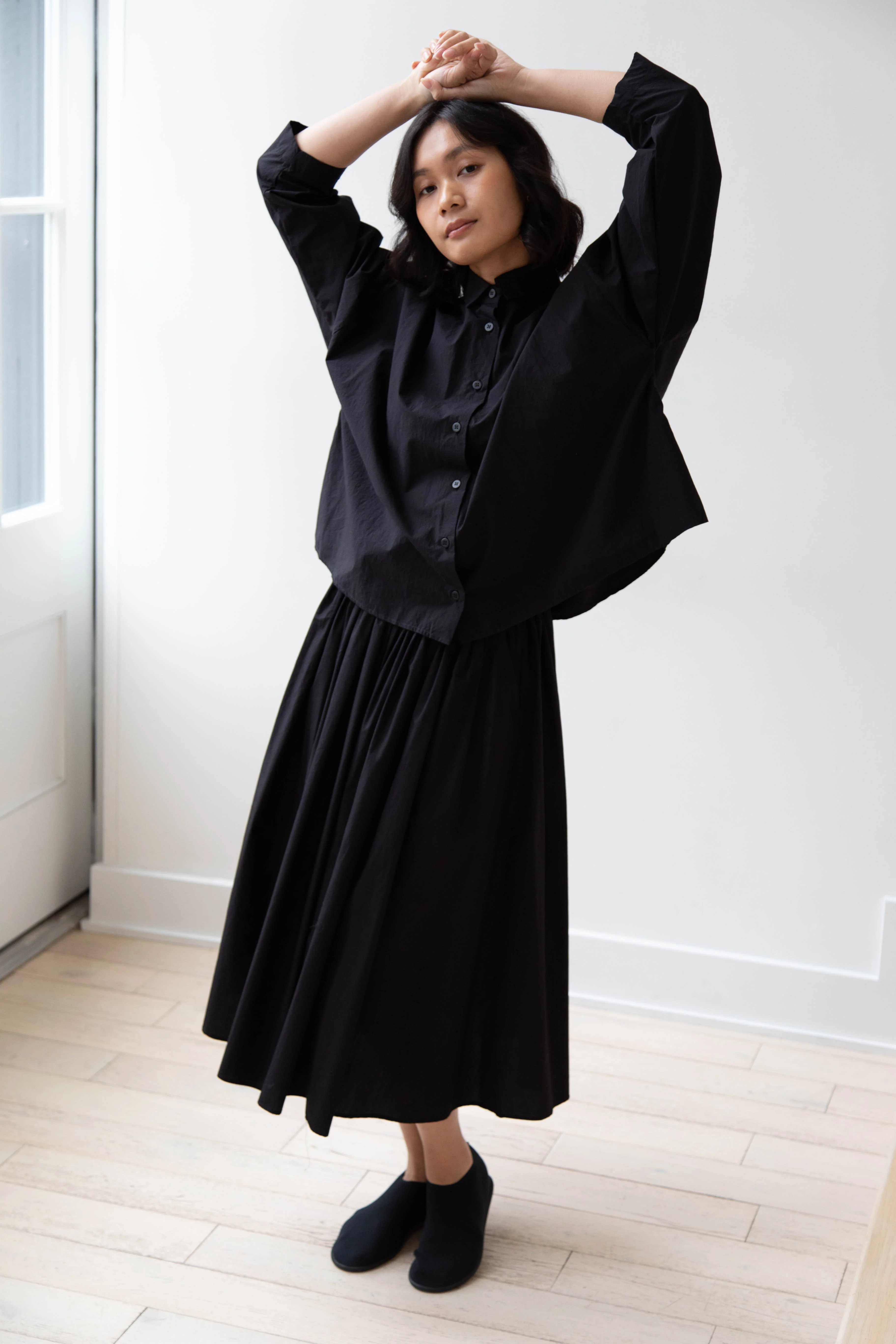 Nothing Written | Serto Gathered Skirt in Black - Image 34