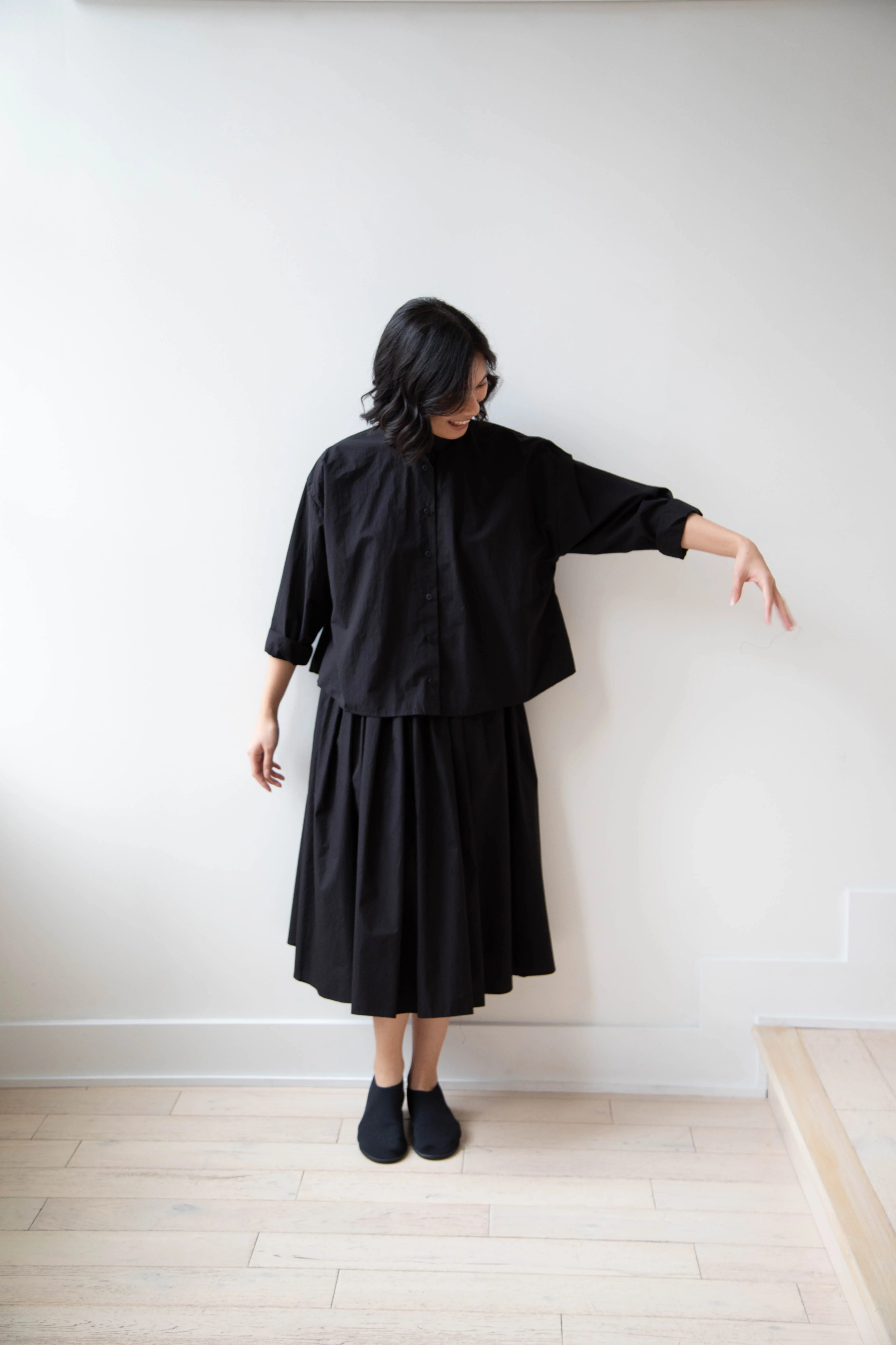 Nothing Written | Serto Gathered Skirt in Black - Image 35
