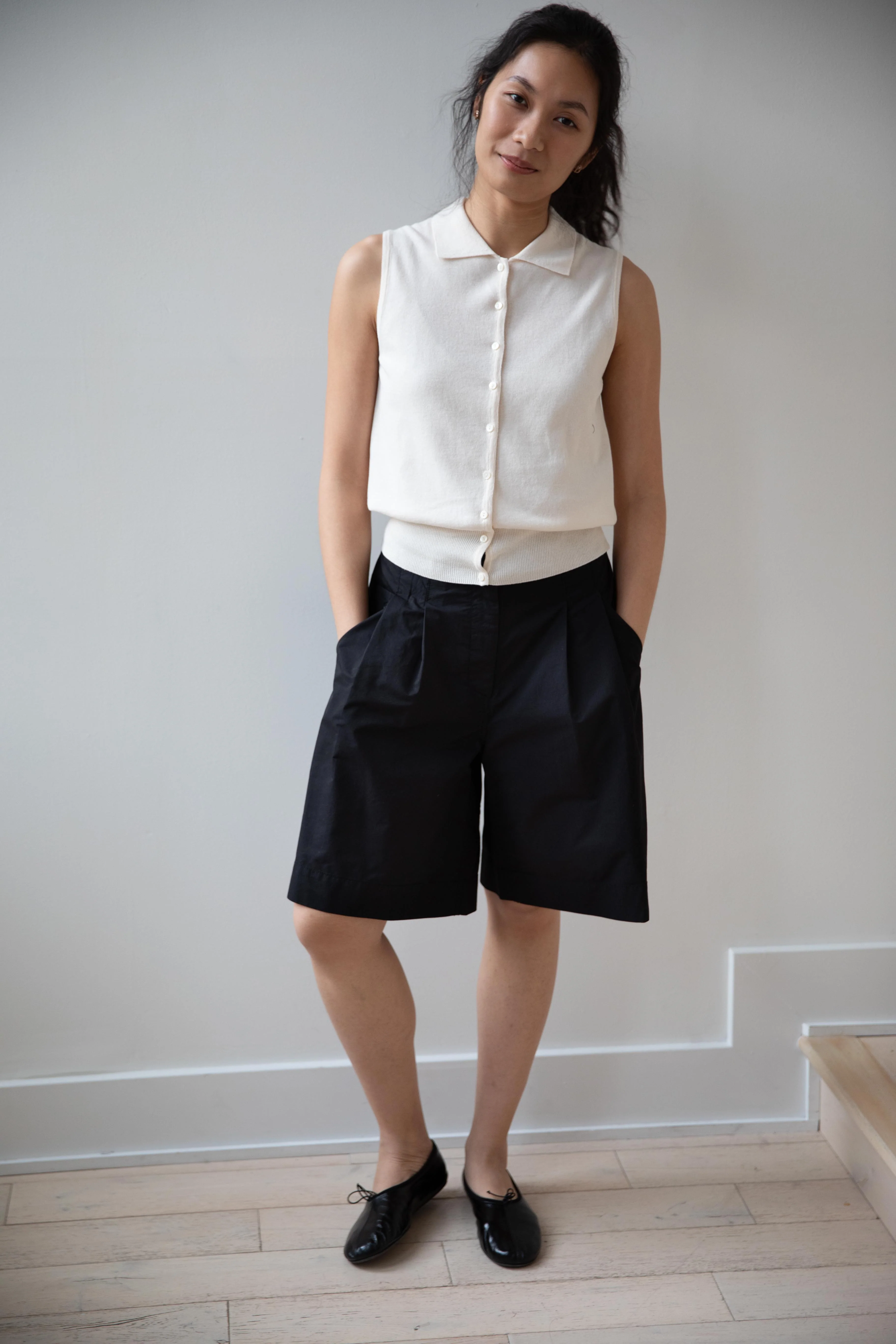 Nothing Written | Tarley Bermuda Shorts in Black - Image 11