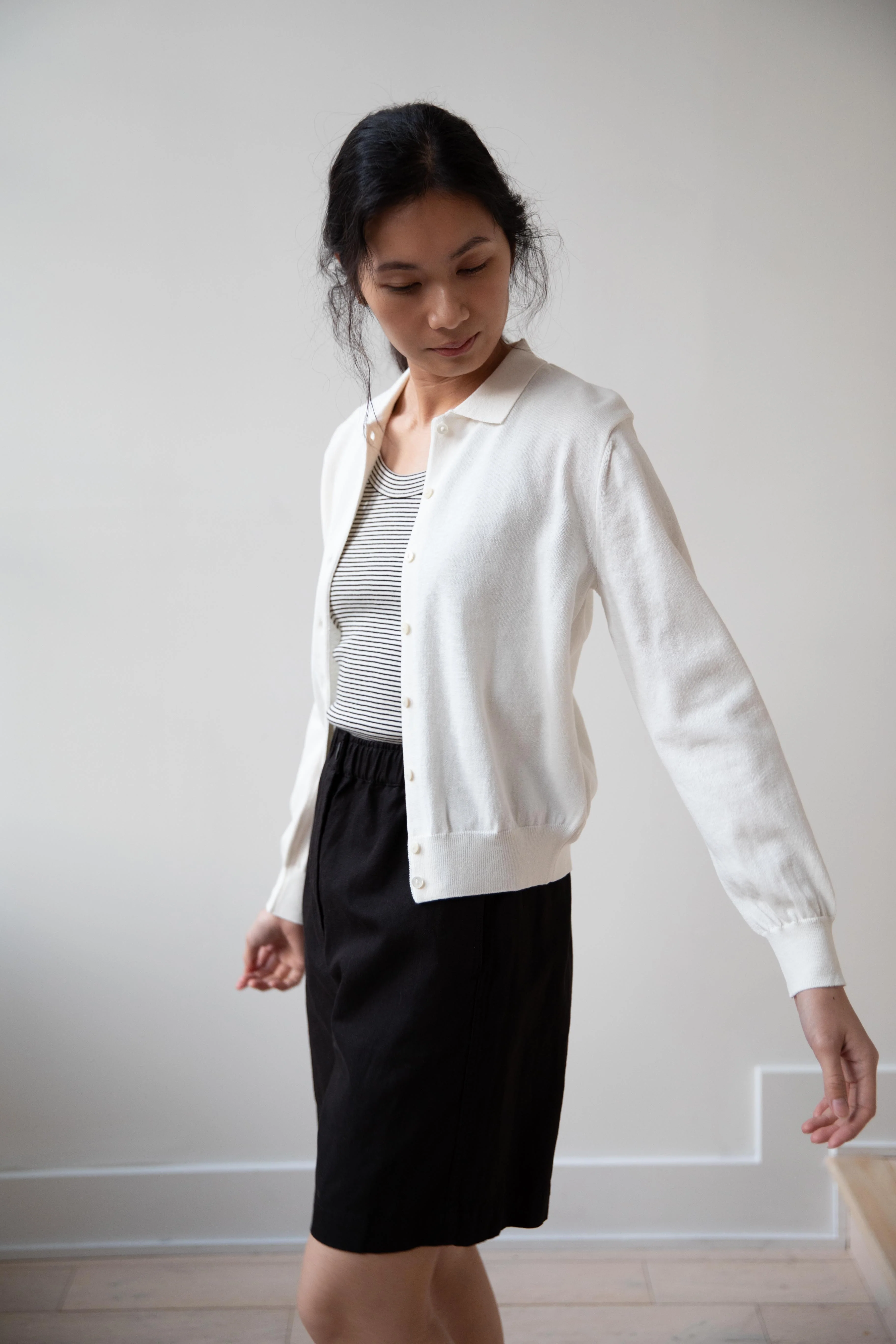 Nothing Written | Villa Collar Cardigan in Ivory - Image 12
