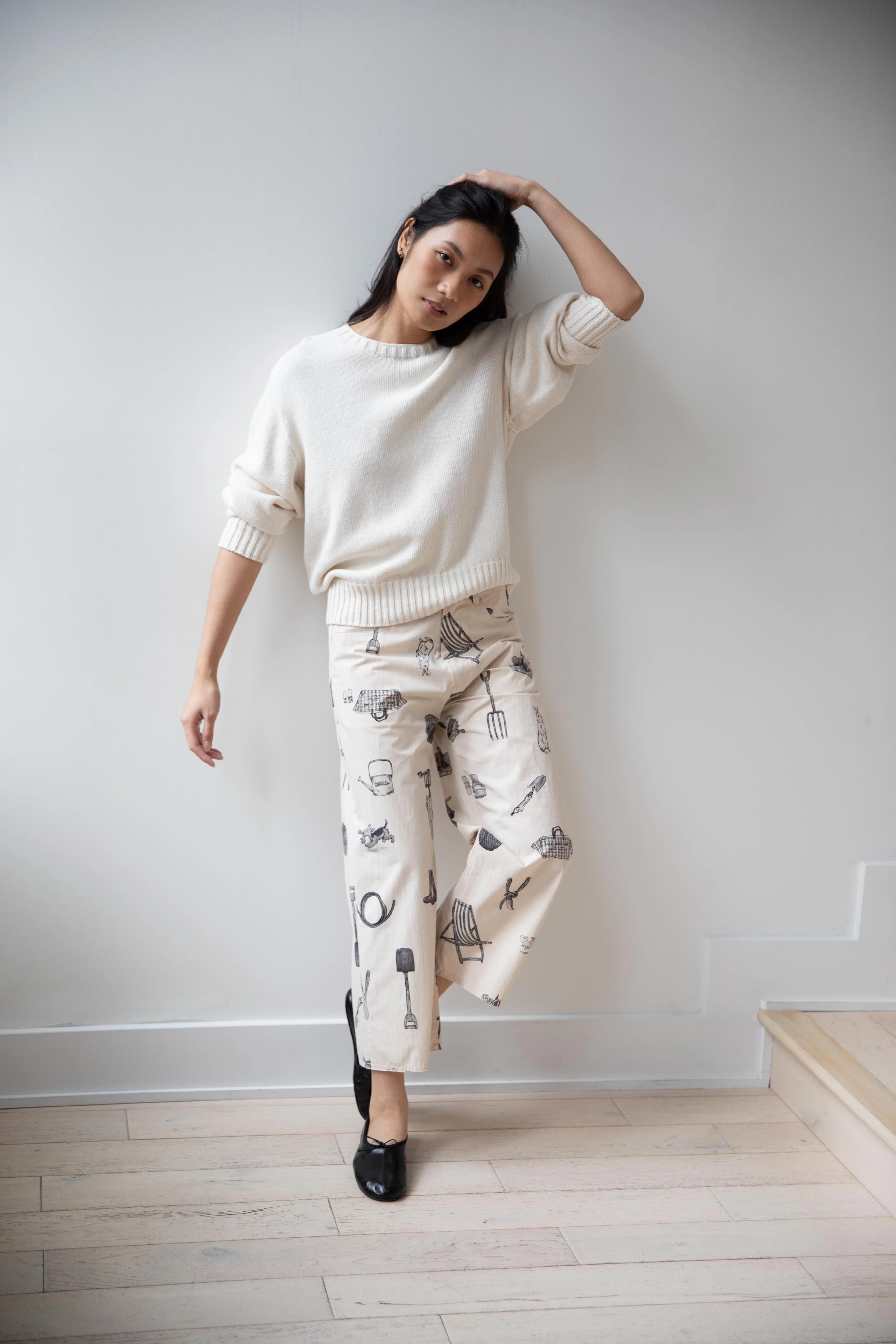 Old Man's Tailor | "Great Green Thumb" Buggy Pants in Natural & Black - Image 17