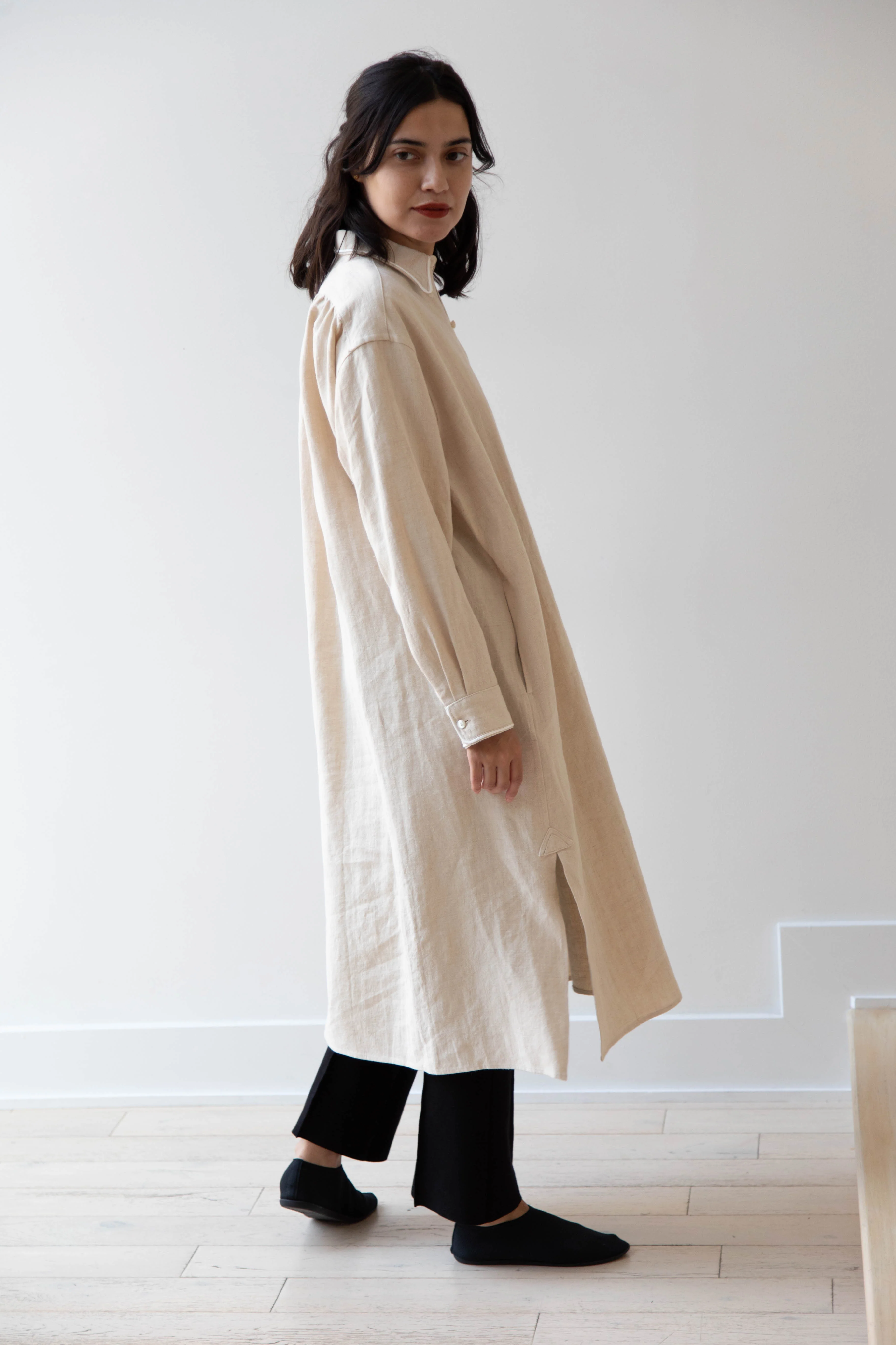 Old Man's Tailor | Hemp Trimming Long Shirt - Image 11