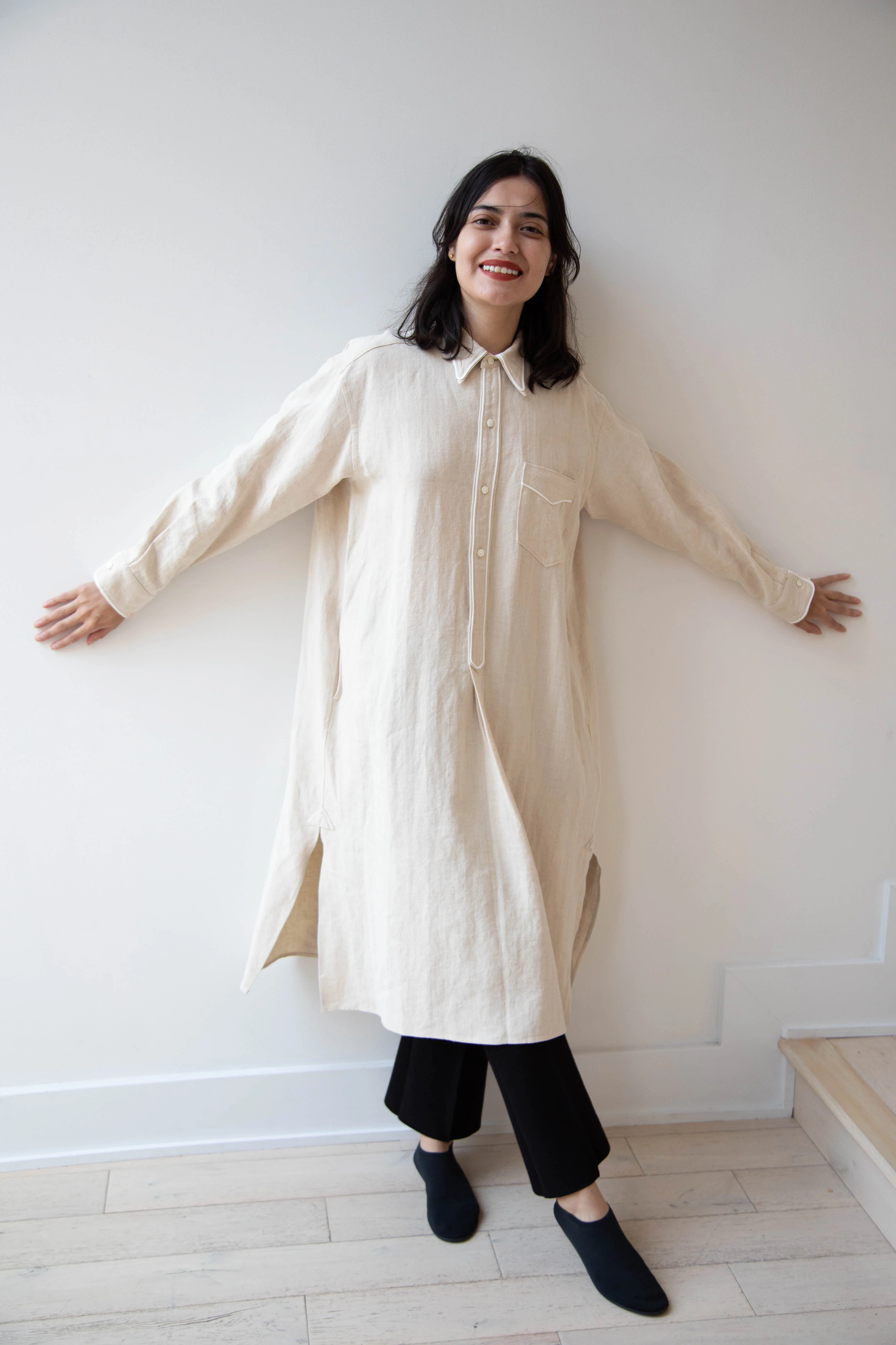 Old Man's Tailor | Hemp Trimming Long Shirt - Image 36