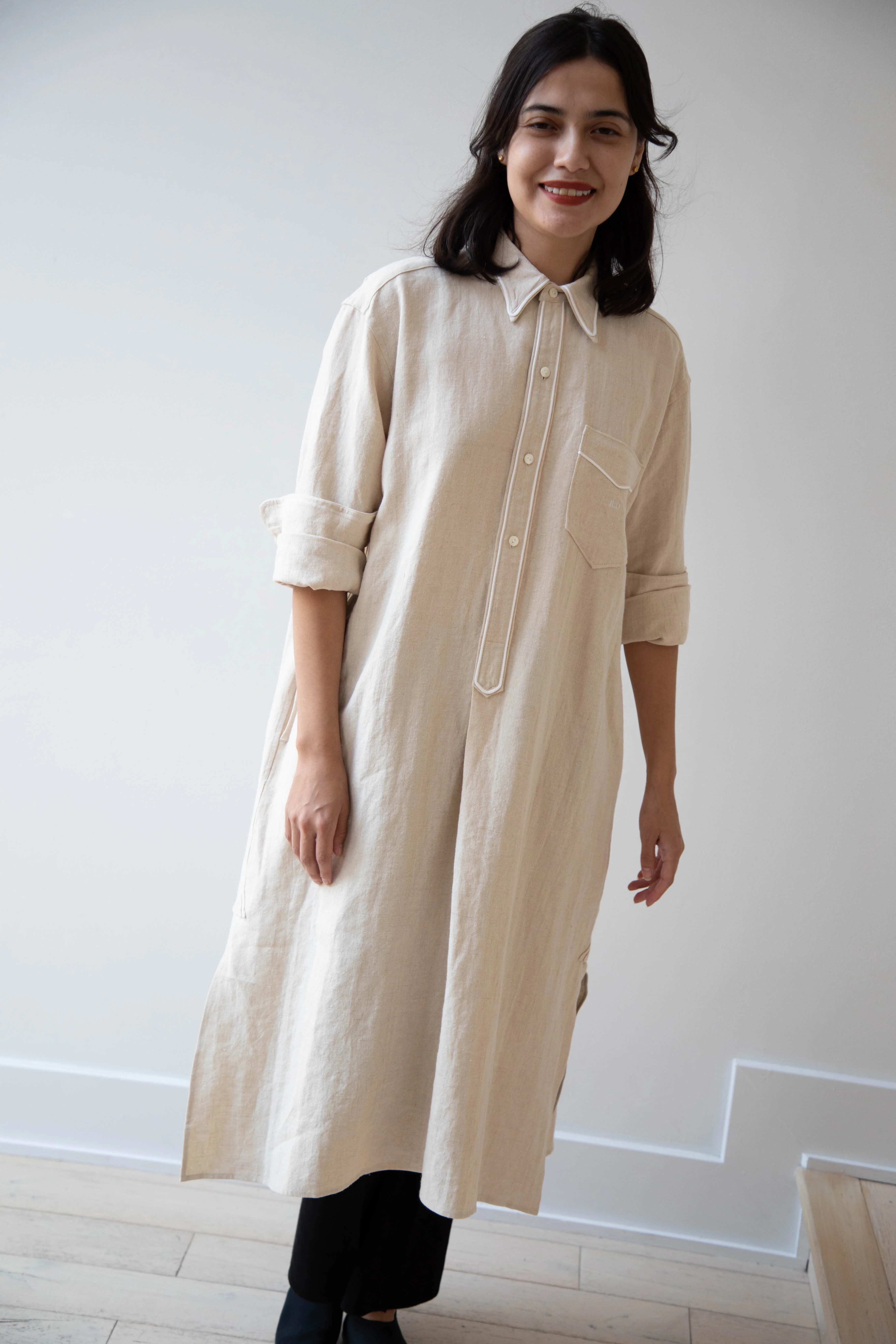 Old Man's Tailor | Hemp Trimming Long Shirt - Image 39