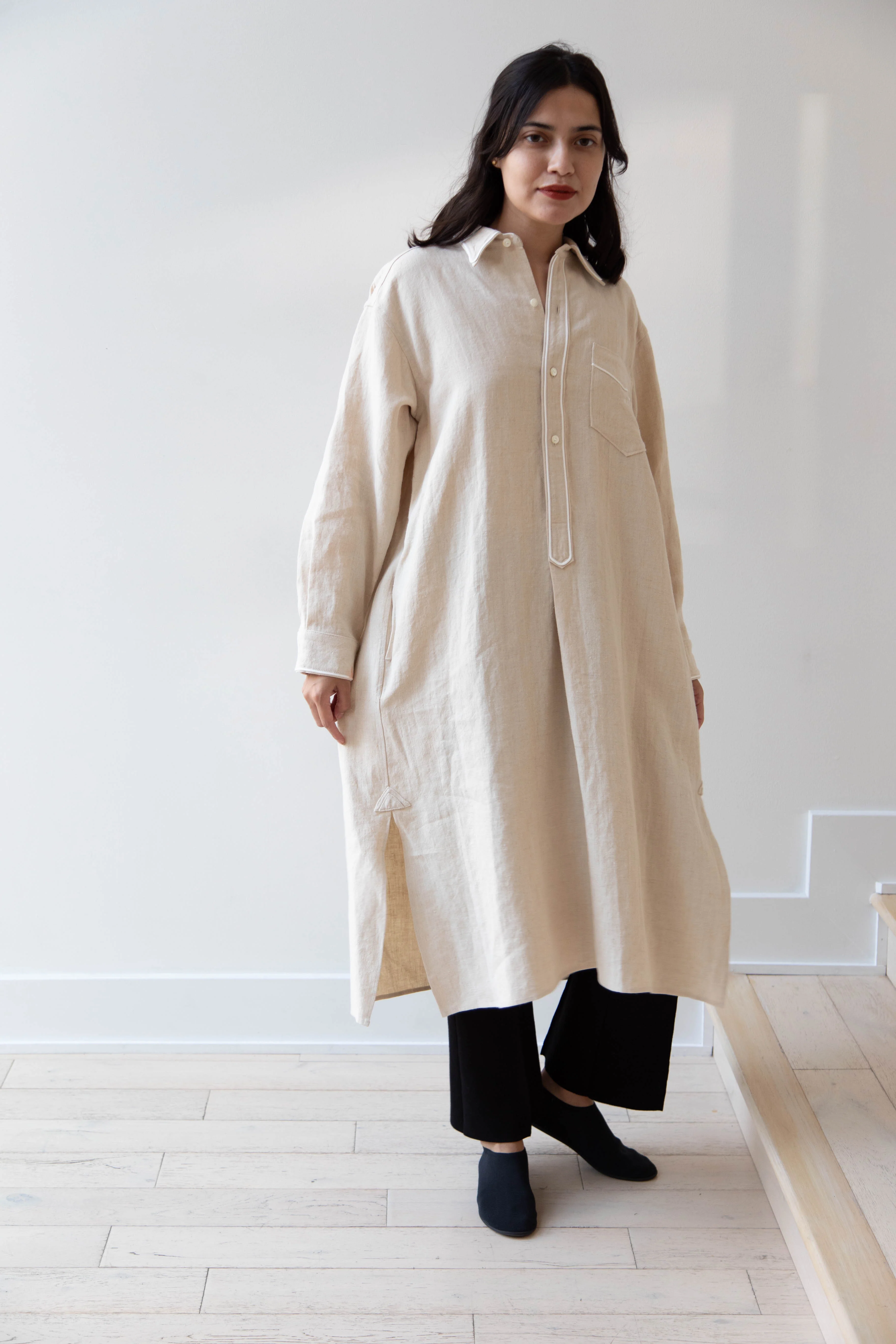 Old Man's Tailor | Hemp Trimming Long Shirt - Image 7