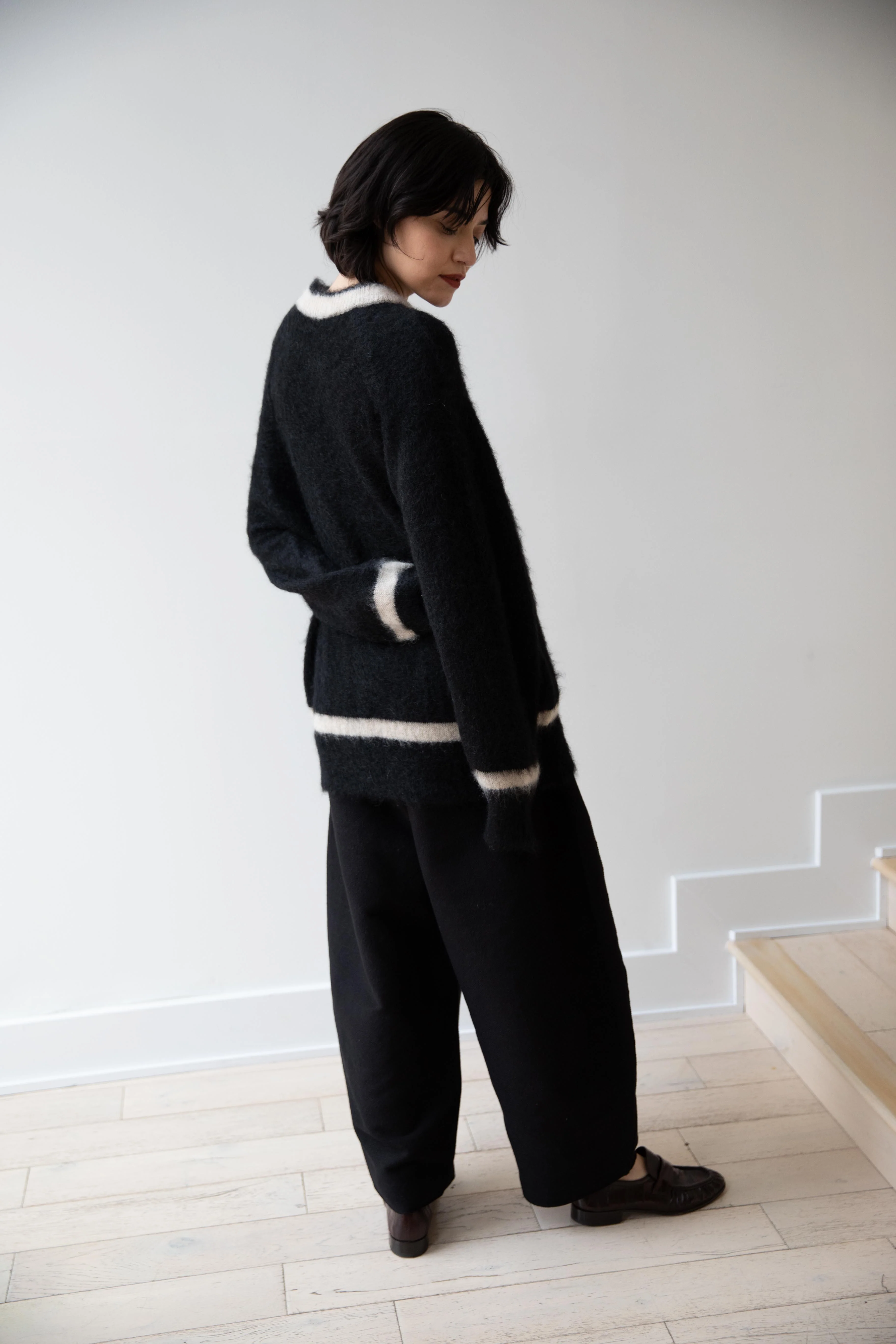 Old Man's Tailor | Mohair Cricket Sweater in Black - Image 23