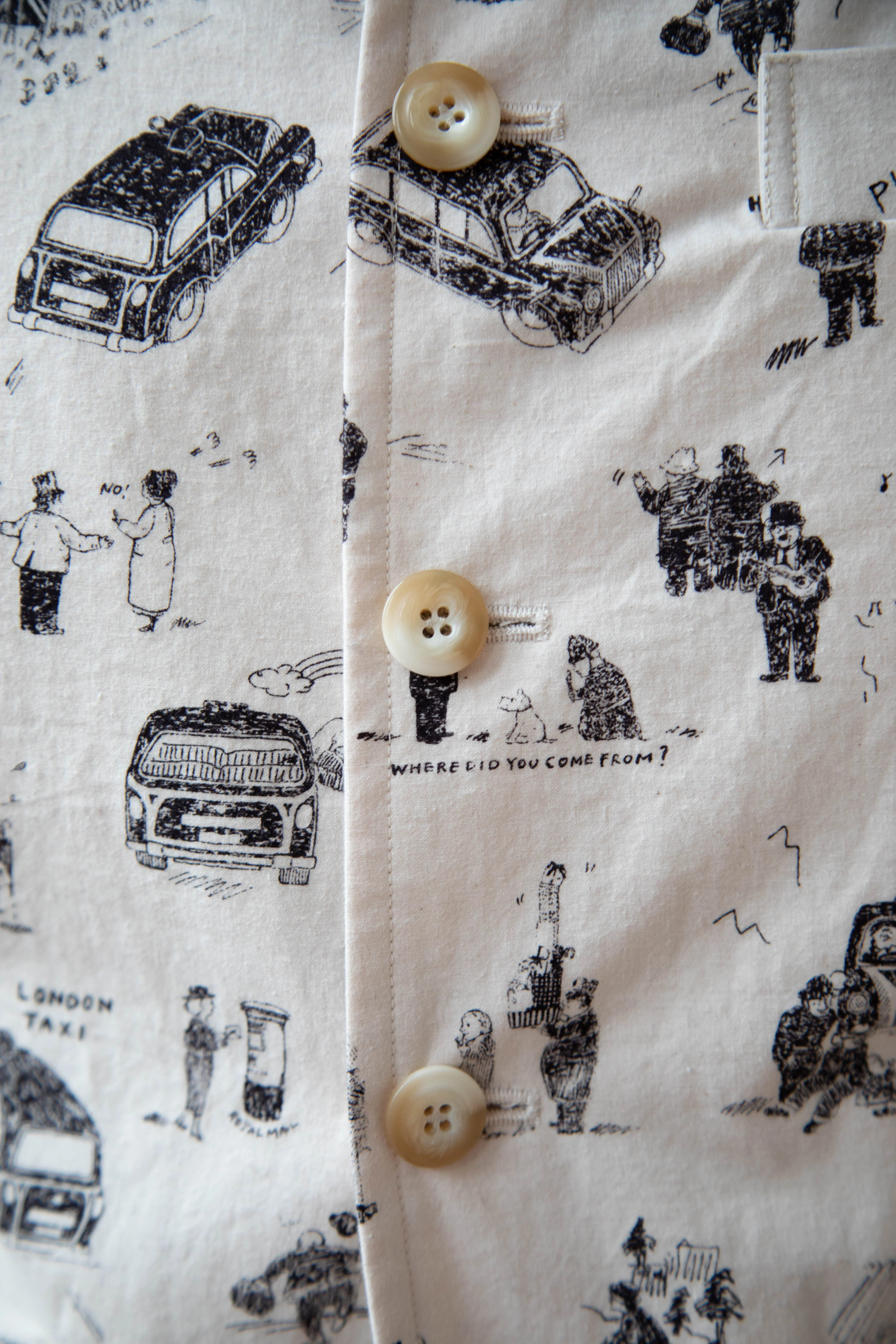 Old Man's Tailor | Riding Jacket in "Where is My Dog?" Print in Natural - Image 29